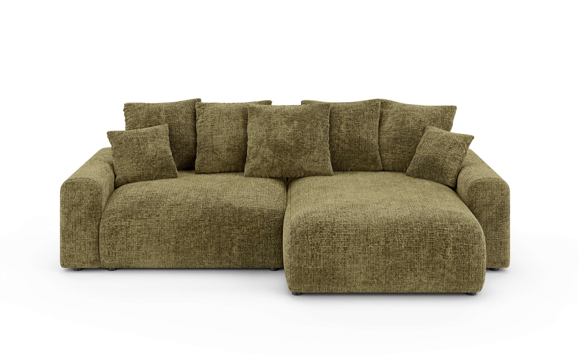 Home affaire Ecksofa »LAKESIDE klein mit Bettfunktion und Bettkasten, B/T/H 235/142/84 cm«, L-Form, Recamiere beidseitig montierbar, mit Wellenunterfederung