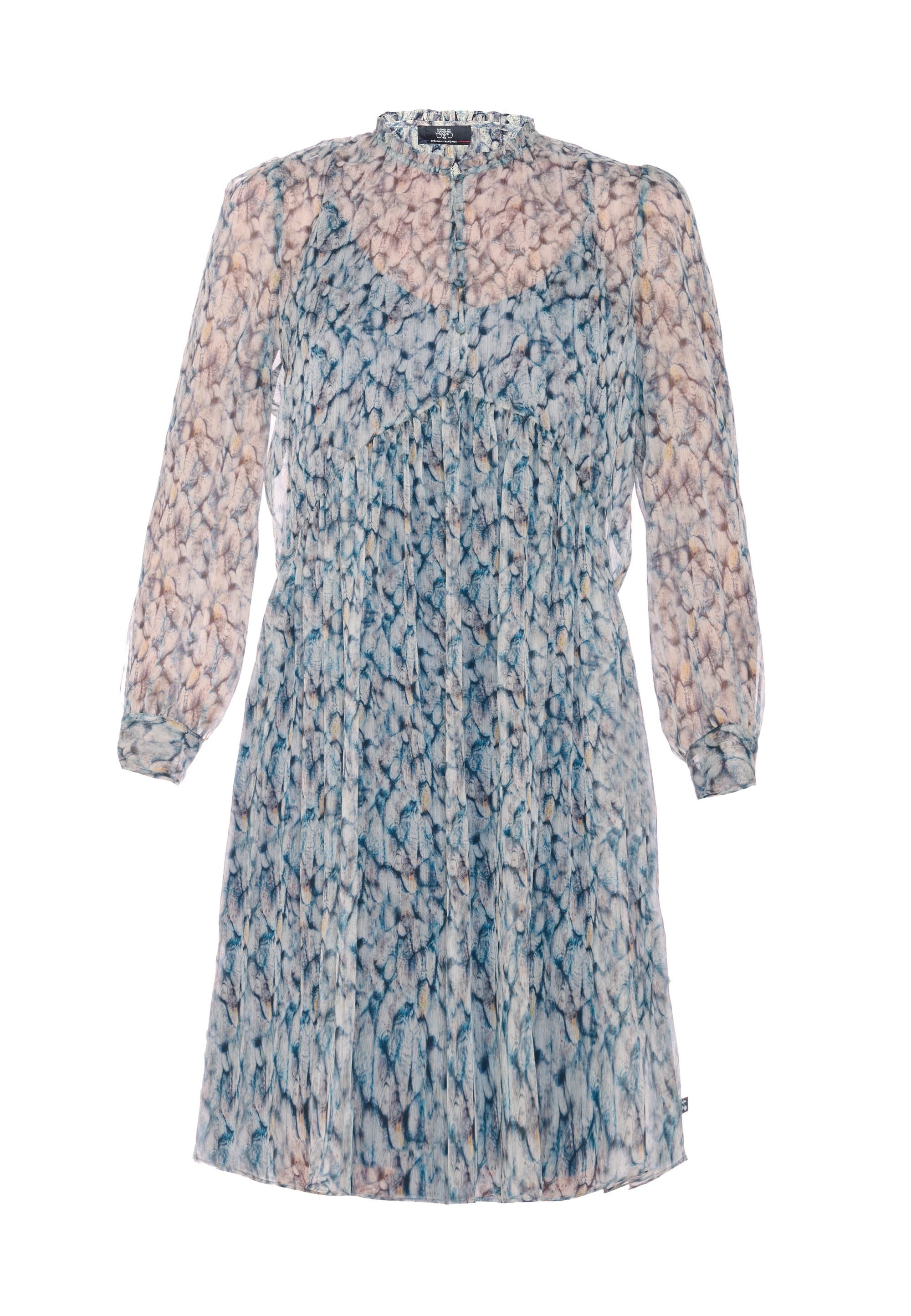 Le Temps Des Cerises Jerseykleid »DENALI«, mit schönem Allover-Muster