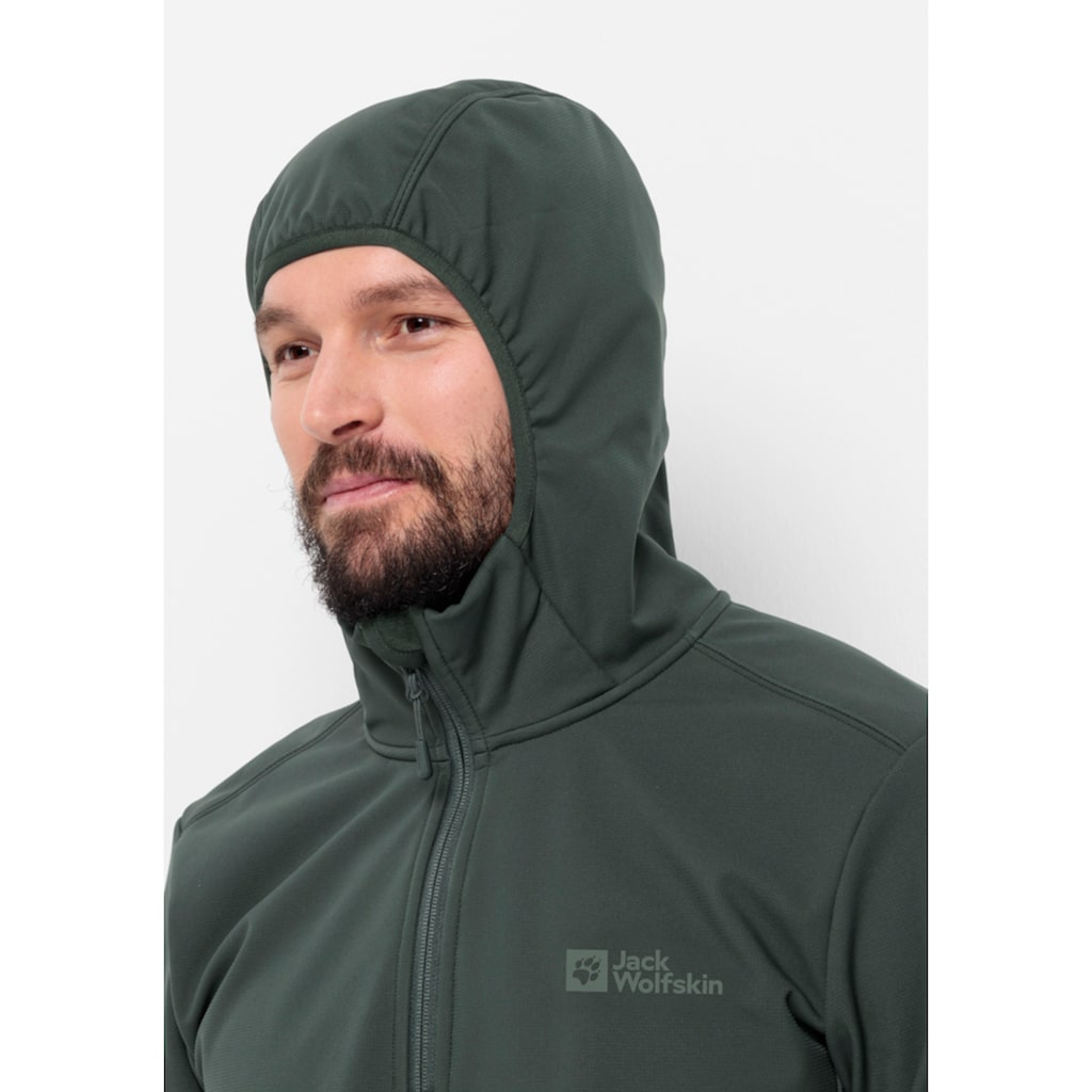 Jack Wolfskin Softshelljacke »BORNBERG HOODY M«, mit Kapuze