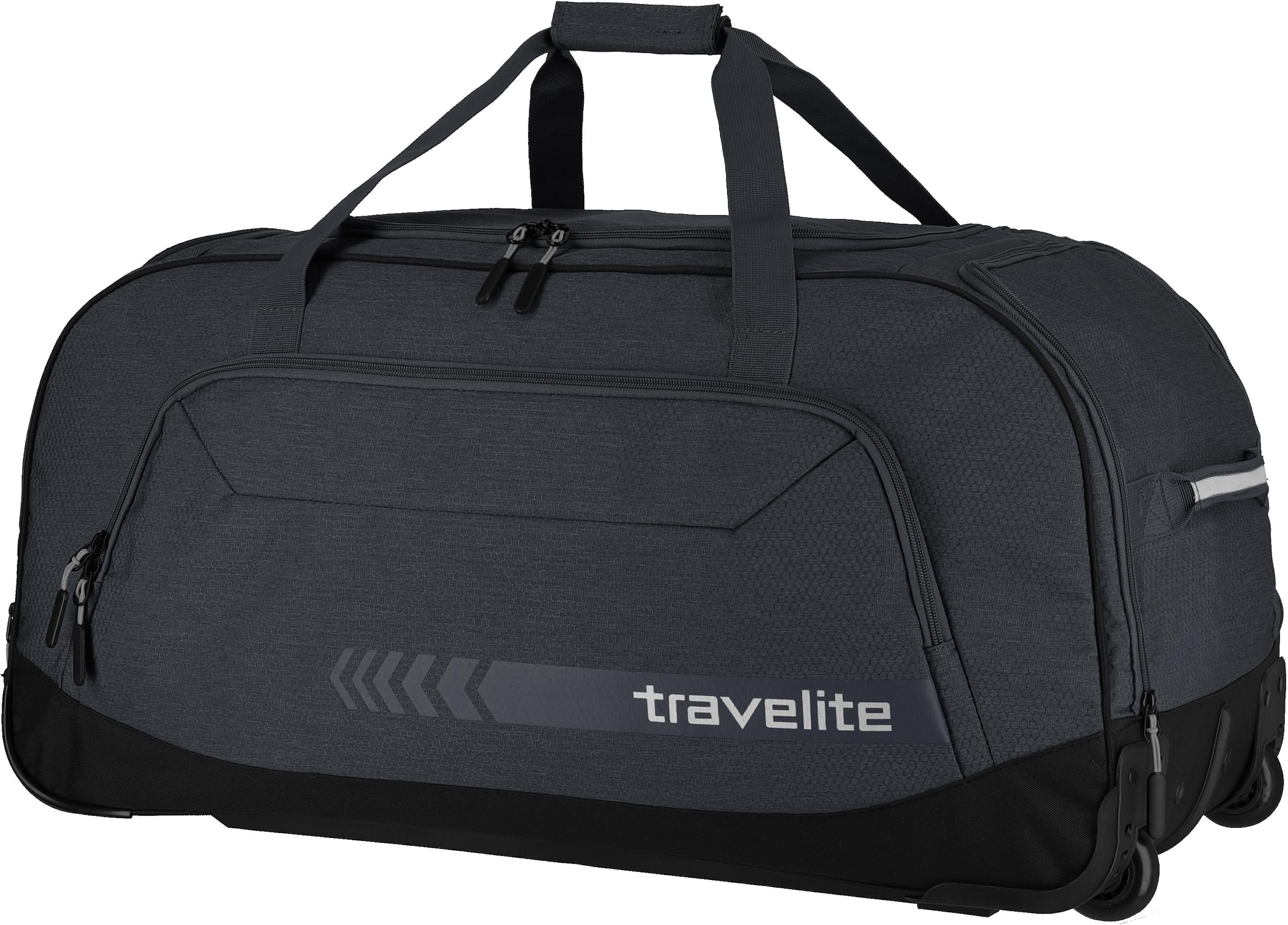 travelite Reisetasche "KICK OFF XL, 77 cm", Duffle Bag Reisegepäck Sporttasche Reisebag mit Trolleyfunktion