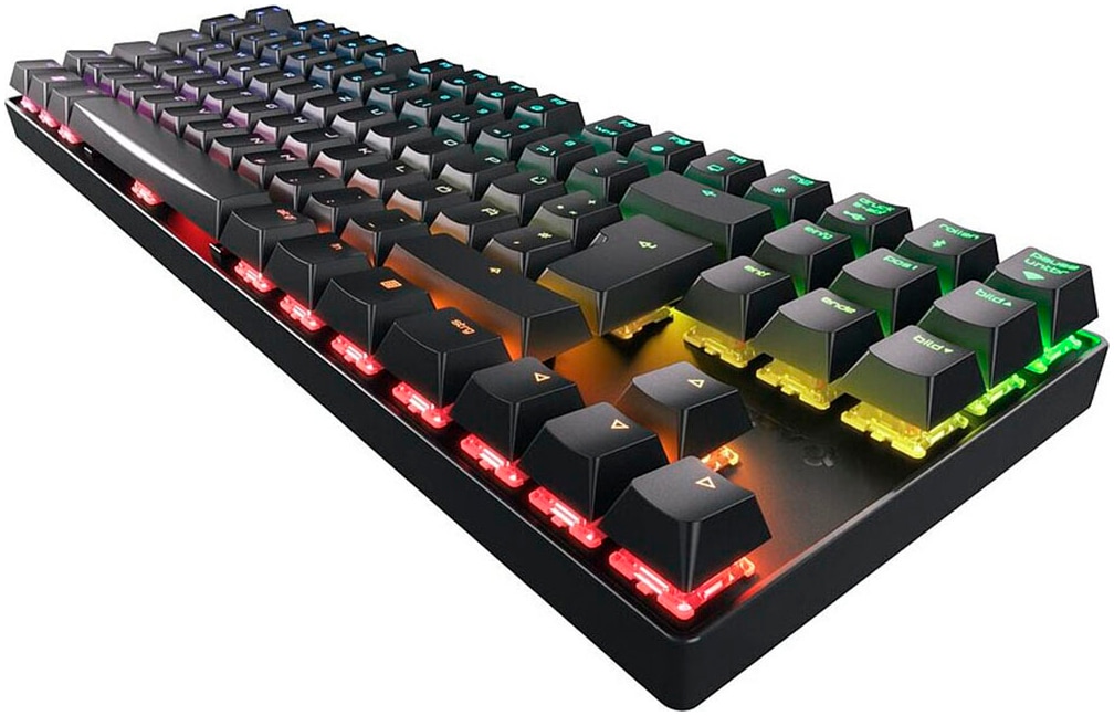 Cherry Gaming-Tastatur »MX 8.2 TKL Wireless«, (Fn-Tasten-Gaming-Modus-Funktionstasten-ausklappbare Füße-verstellbare Füße-Lautstärkeregler-USB-Anschluss)