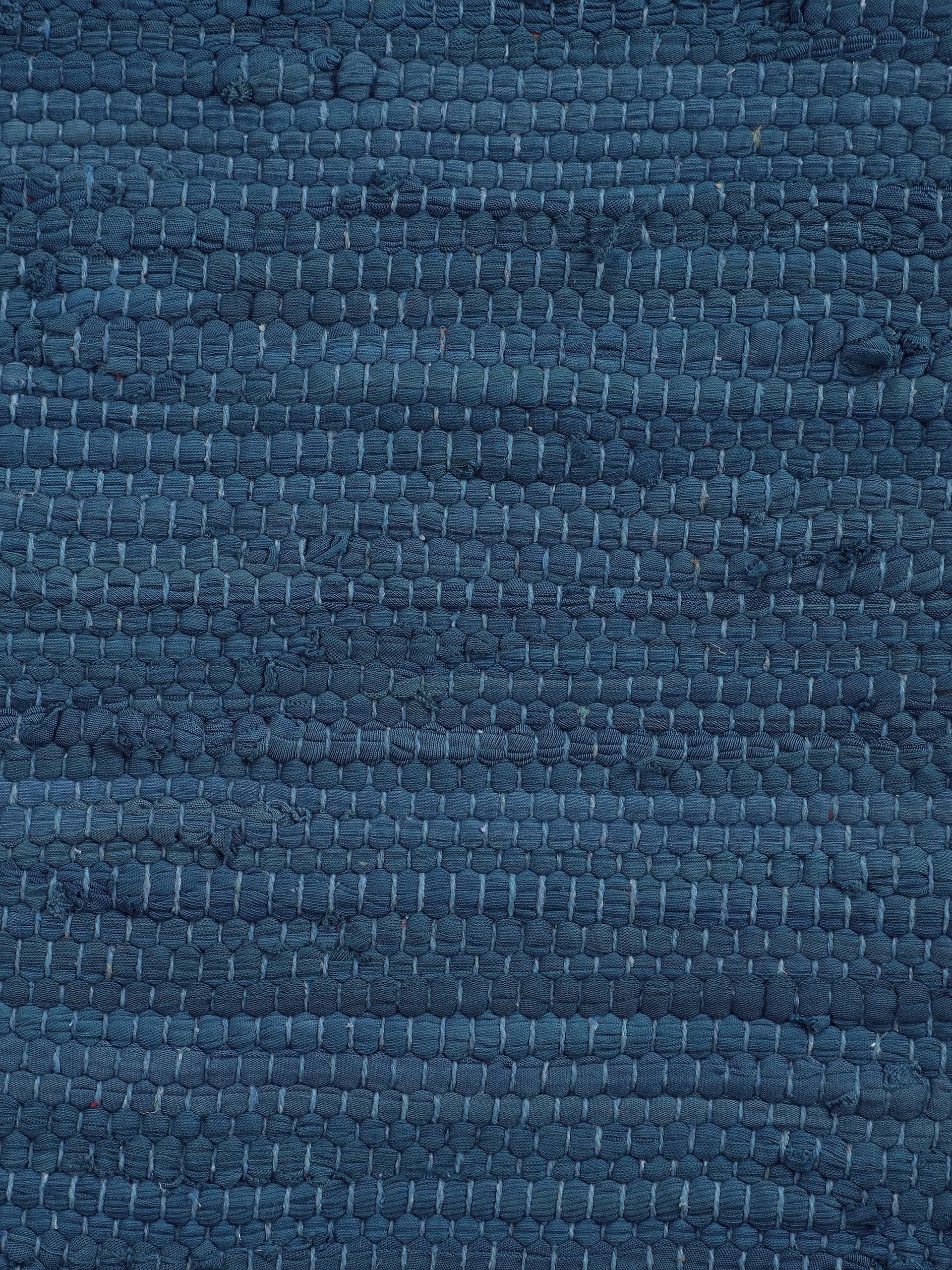 carpetfine Teppich »Kelim Chindi uni«, rechteckig, 5 mm Höhe, Wendeteppich, reine Baumwolle, handgewebt, Uni-Farben, mit Fransen