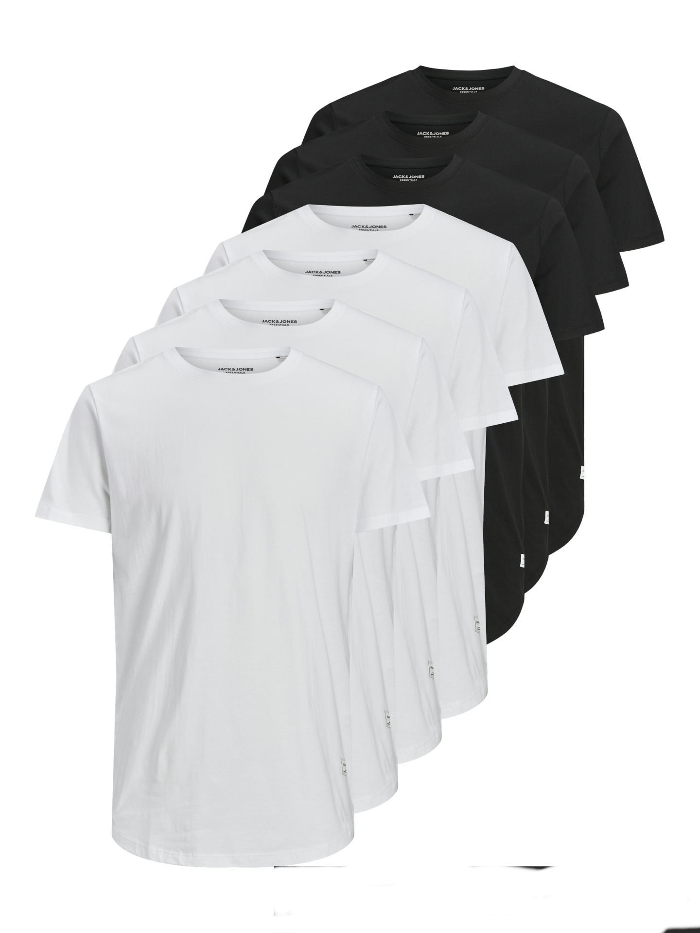 Jack & Jones Rundhalsshirt "JJENOA TEE SS CREW NECK 7PK MP NOOS" Packung, 7 günstig online kaufen