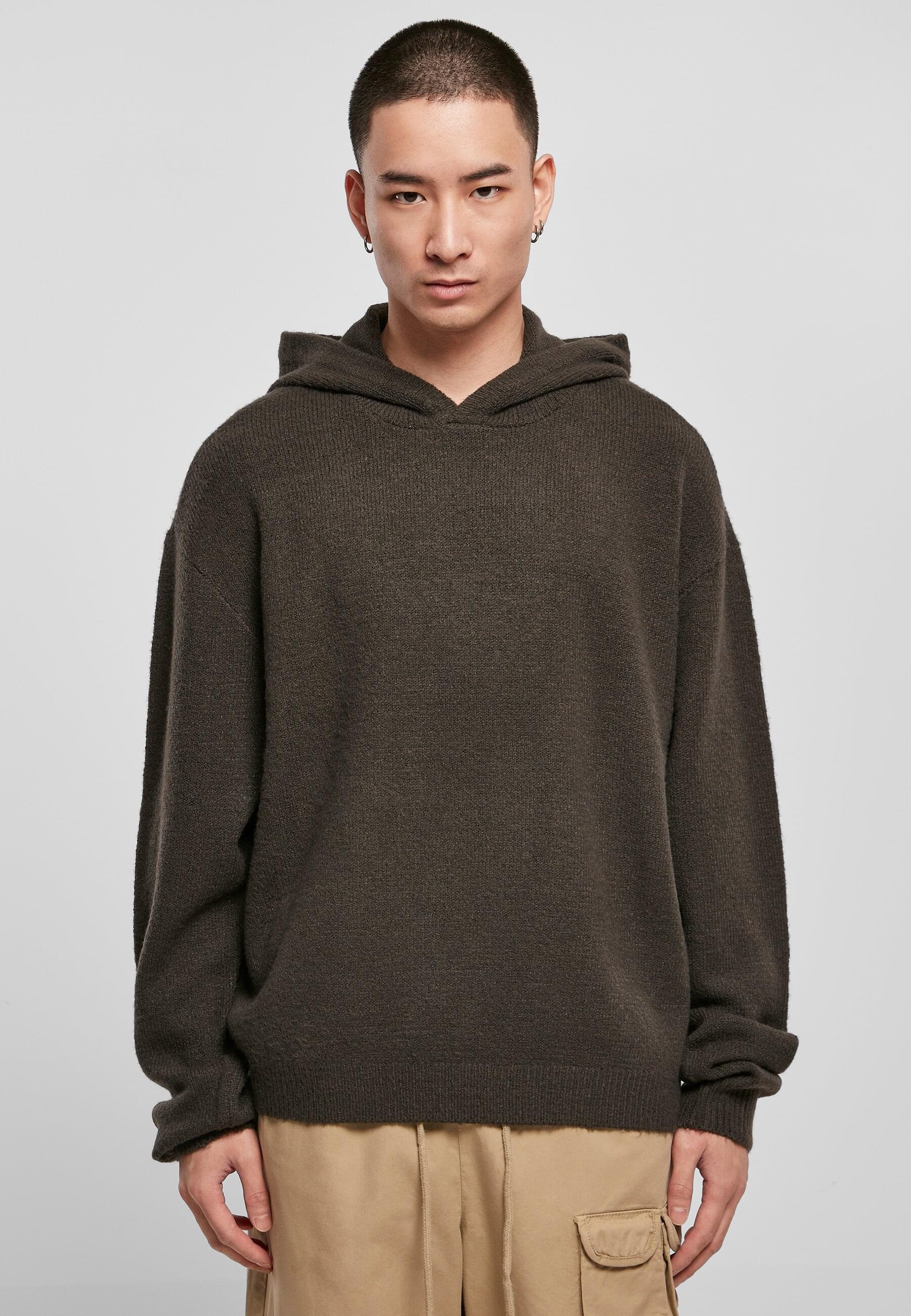 URBAN CLASSICS Rundhalspullover »Urban Classics Herren Oversized Chunky Hoody Sweater«, (1 tlg.)