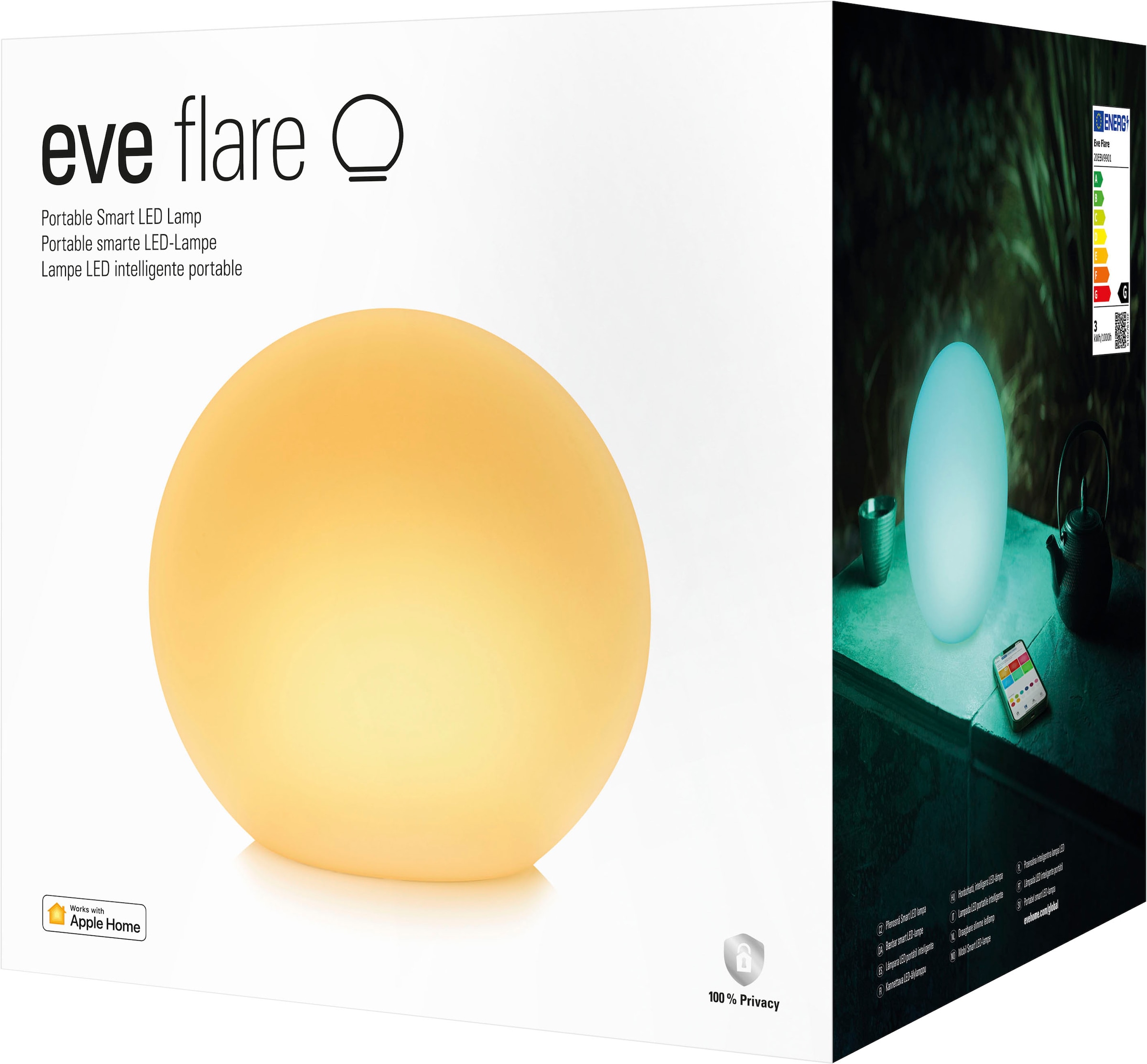 EVE Smarte LED-Leuchte »Flare 20EBV9901«, Leuchtmittel LED-Modul | LED fest integriert