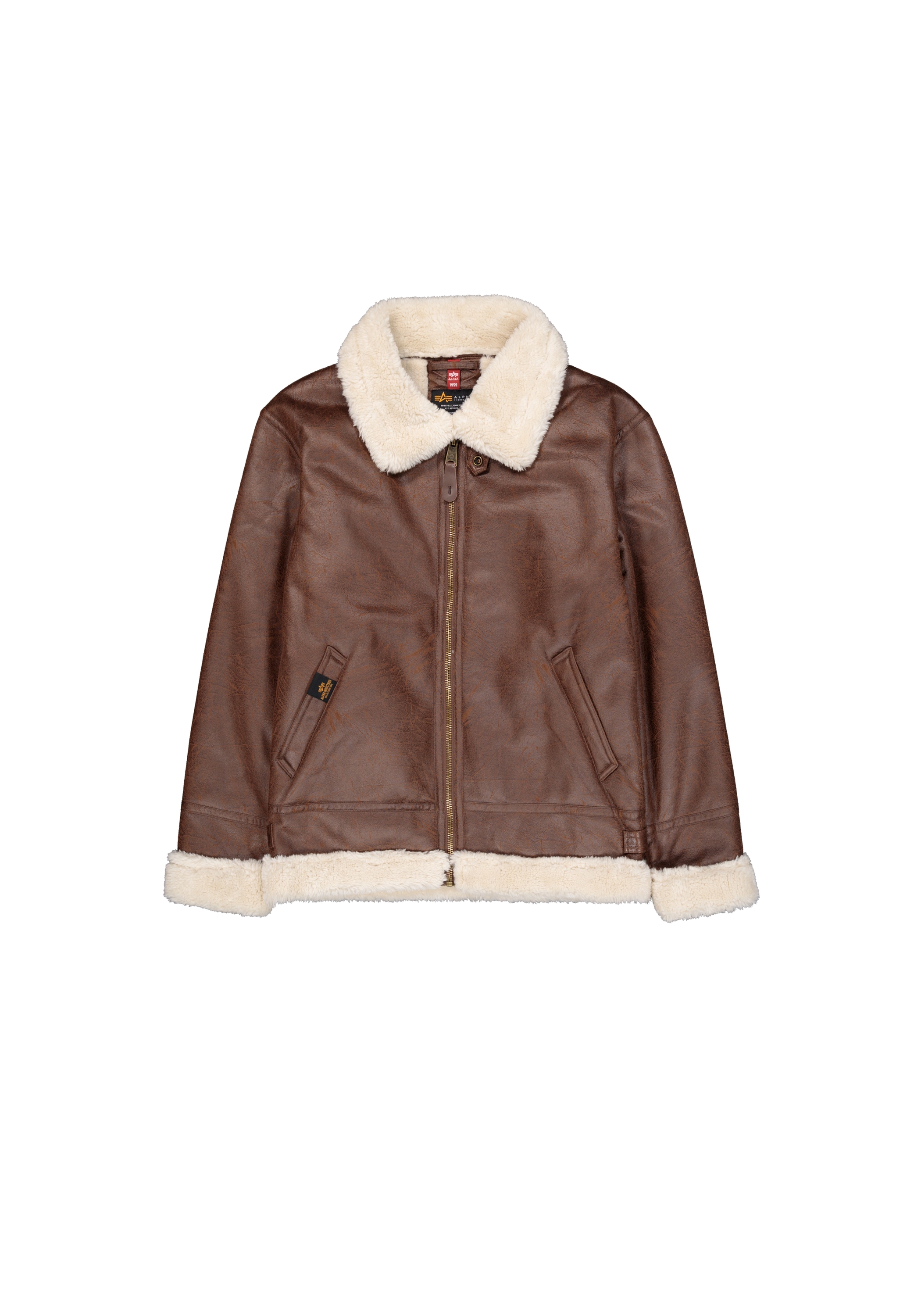 Alpha Industries Lederjacke "Alpha Industries Men - Bomber Jackets B-3 Faux günstig online kaufen