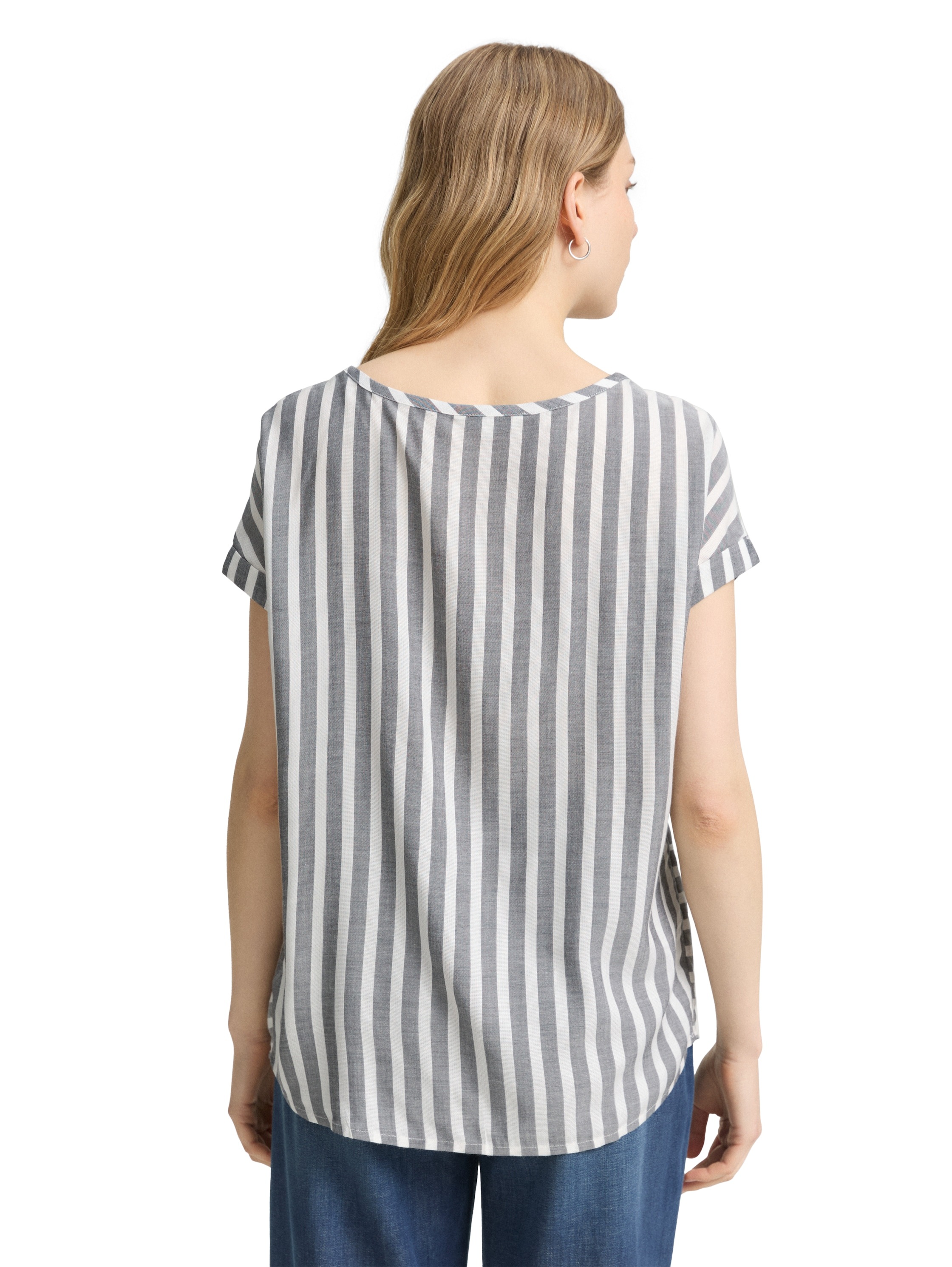 TOM TAILOR Shirtbluse, mit Streifen Muster günstig online kaufen