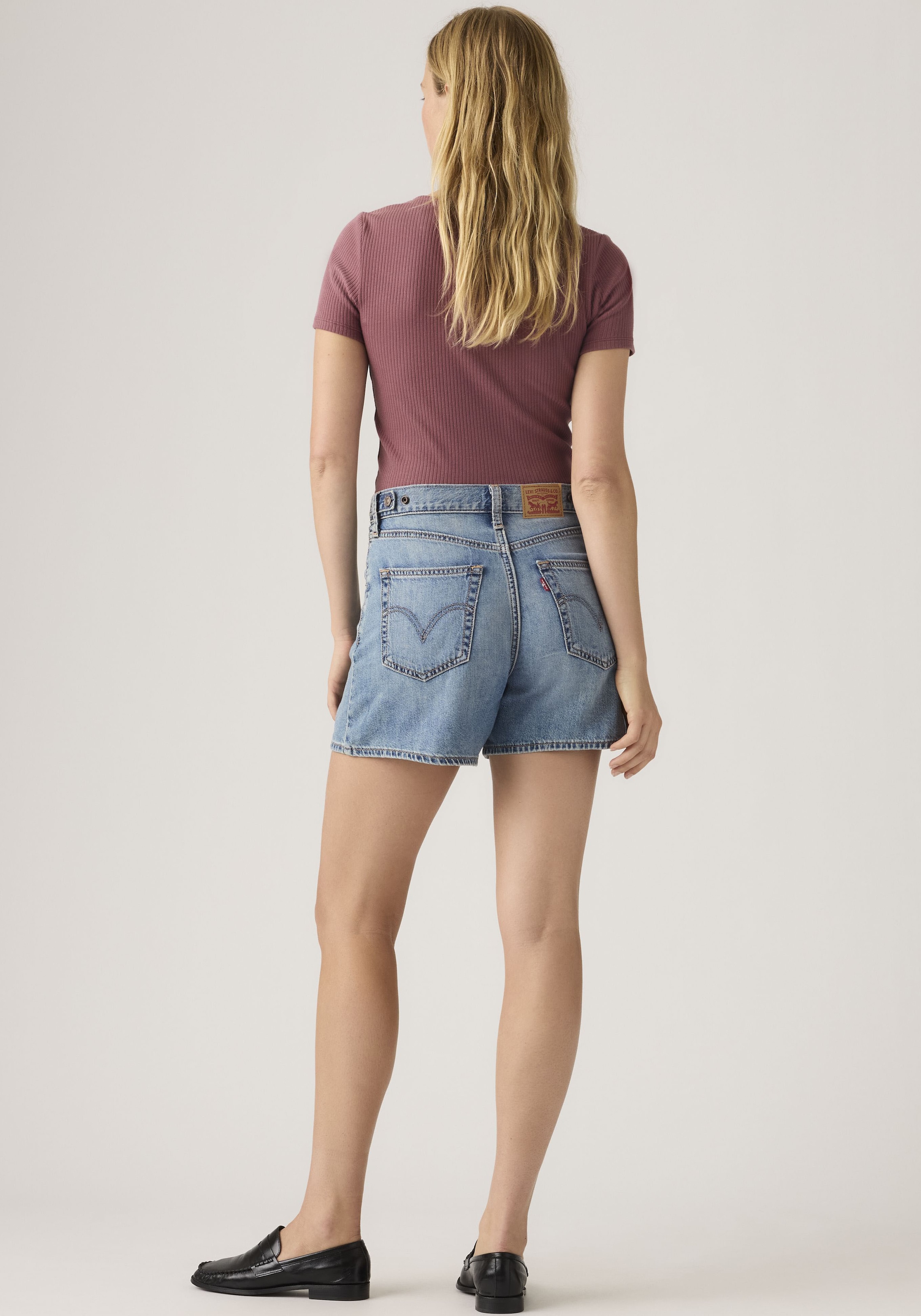 Levi's® Jeansshorts »CINCH MID THIGH SHORTS« mit hoher Leibhöhe, Baumwolldenim, loose fit