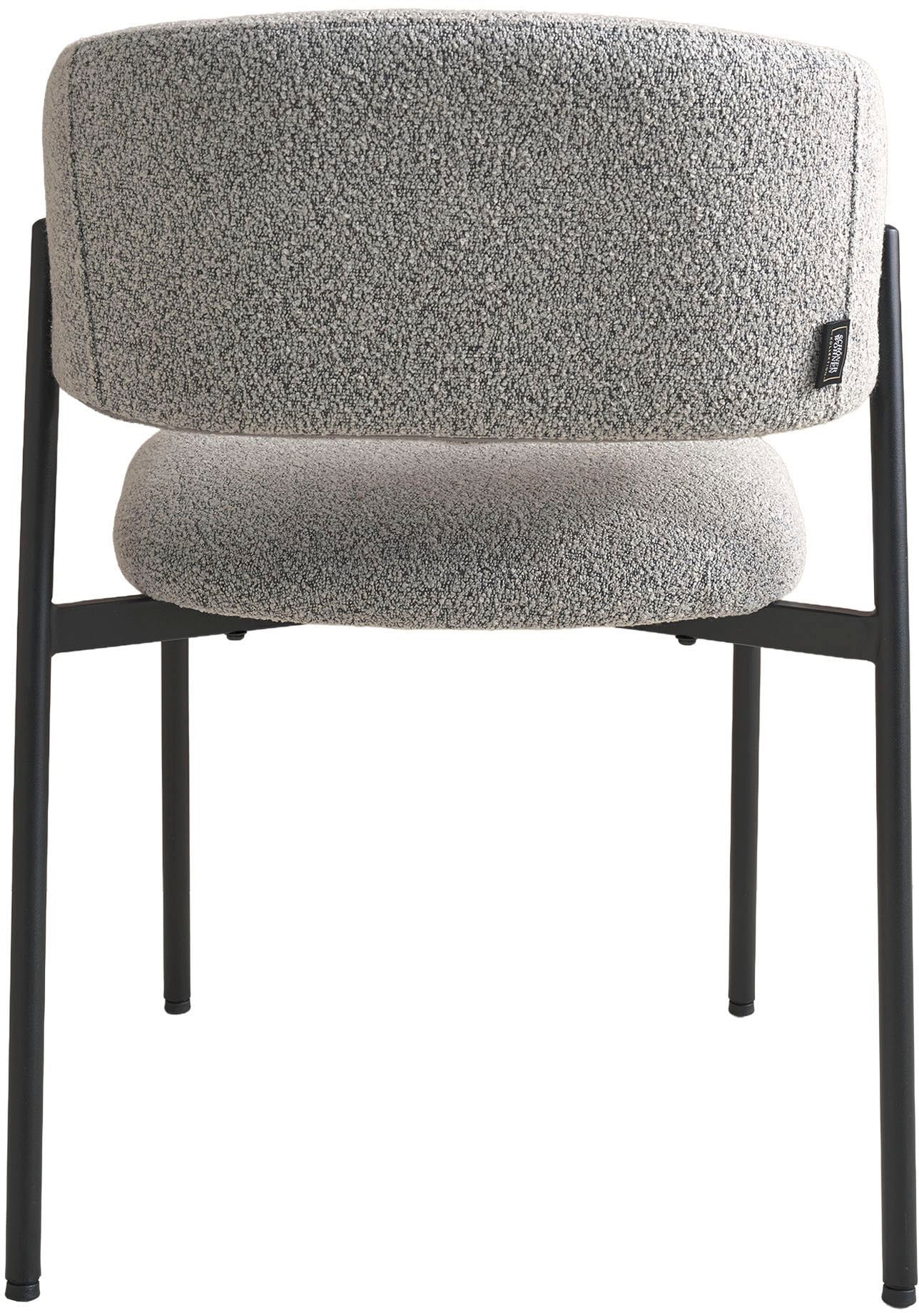 SCHÖNER WOHNEN-Kollektion Esszimmerstuhl »OSLO« (Set) 2 Stk.Bezug Bouclé, Untergestell Metall pulverbeschichtet