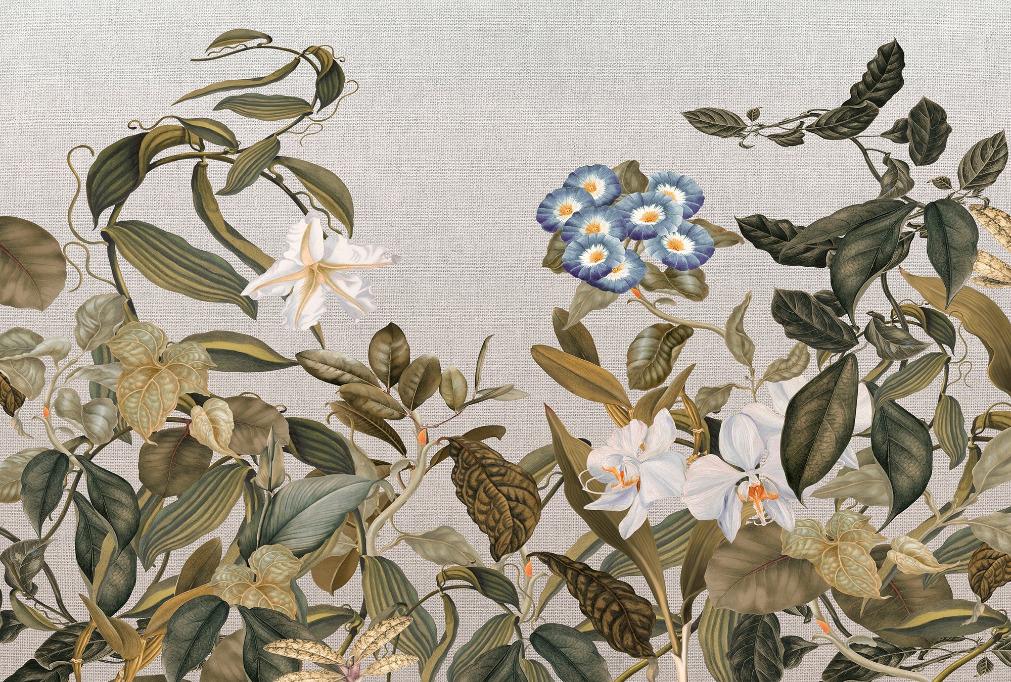 Architects Paper Fototapete "Atelier 47 Botanic Sketch 1" floral glatt Vlies, Wand, Schräge, Decke