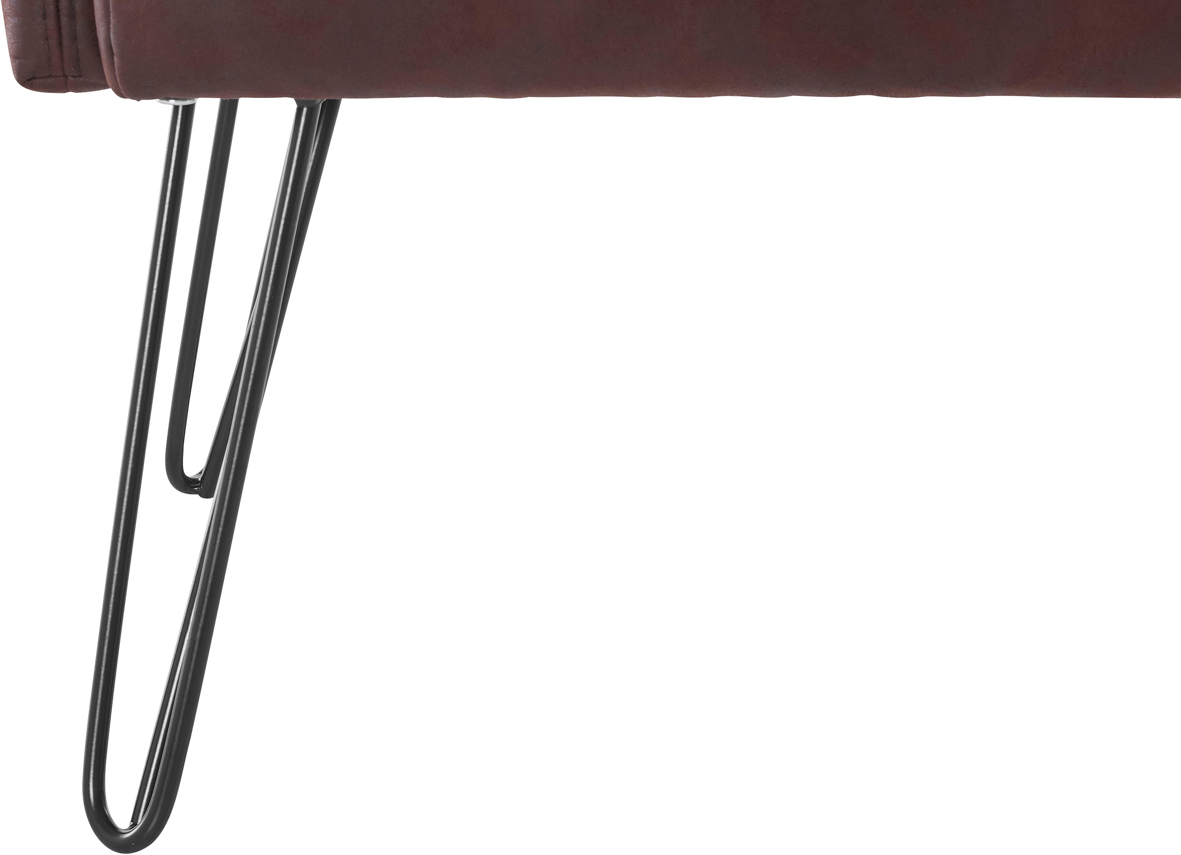 exxpo - sofa fashion Sessel »Doppio, Loungesessel mit Designuntergestell, bequem und elegant«, aufwendige Rückenverarbeitung, Breite 61 cm