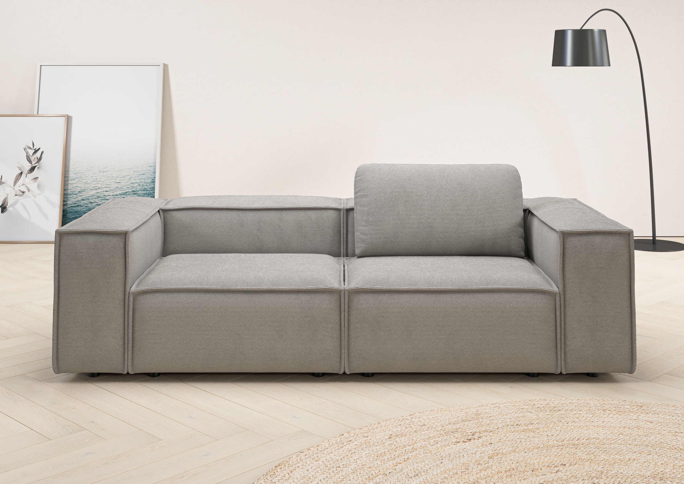 Home affaire 2-Sitzer "Watertown, modernes Sofa 246 cm breit, auch in Feinc günstig online kaufen