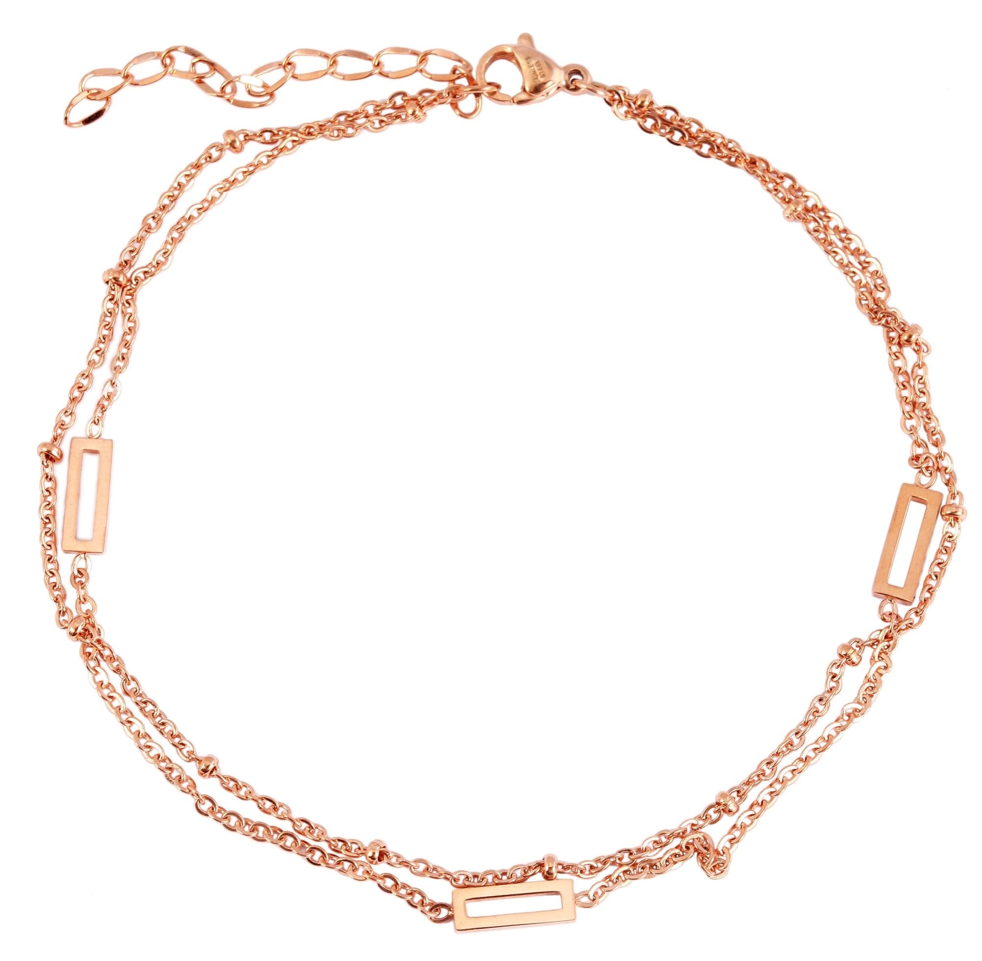 Adelia´s Armband »Damen Armband aus Edelstahl 24+5 cm« Geschenkidee: zeitlos und vielseitig