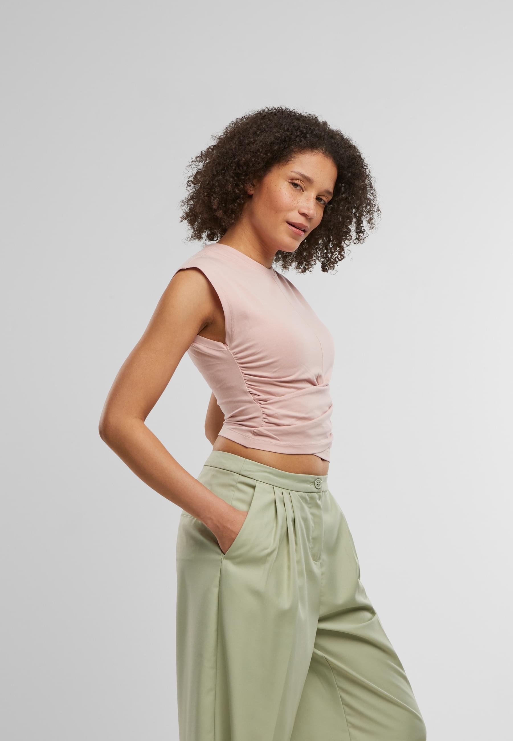URBAN CLASSICS Stoffhose »Urban Classics Ladies Wide Leg Pants«, (1 tlg.)