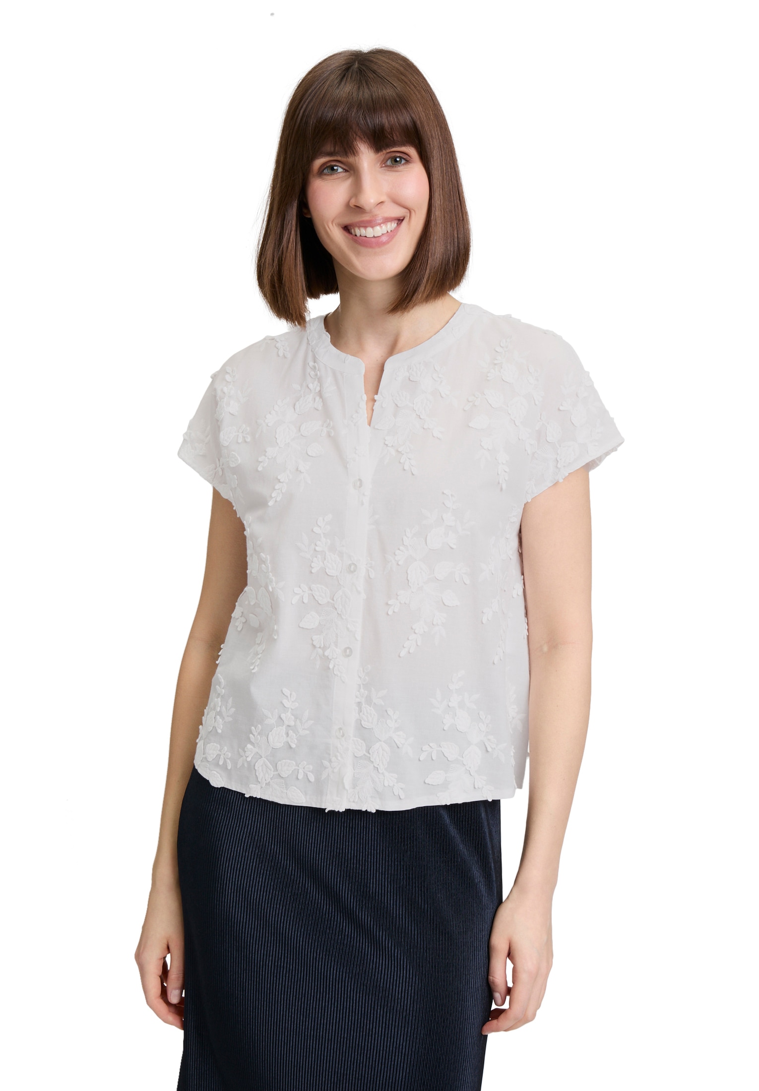 Betty&Co Hemdbluse "Betty & Co Hemdbluse mit Stickerei" günstig online kaufen