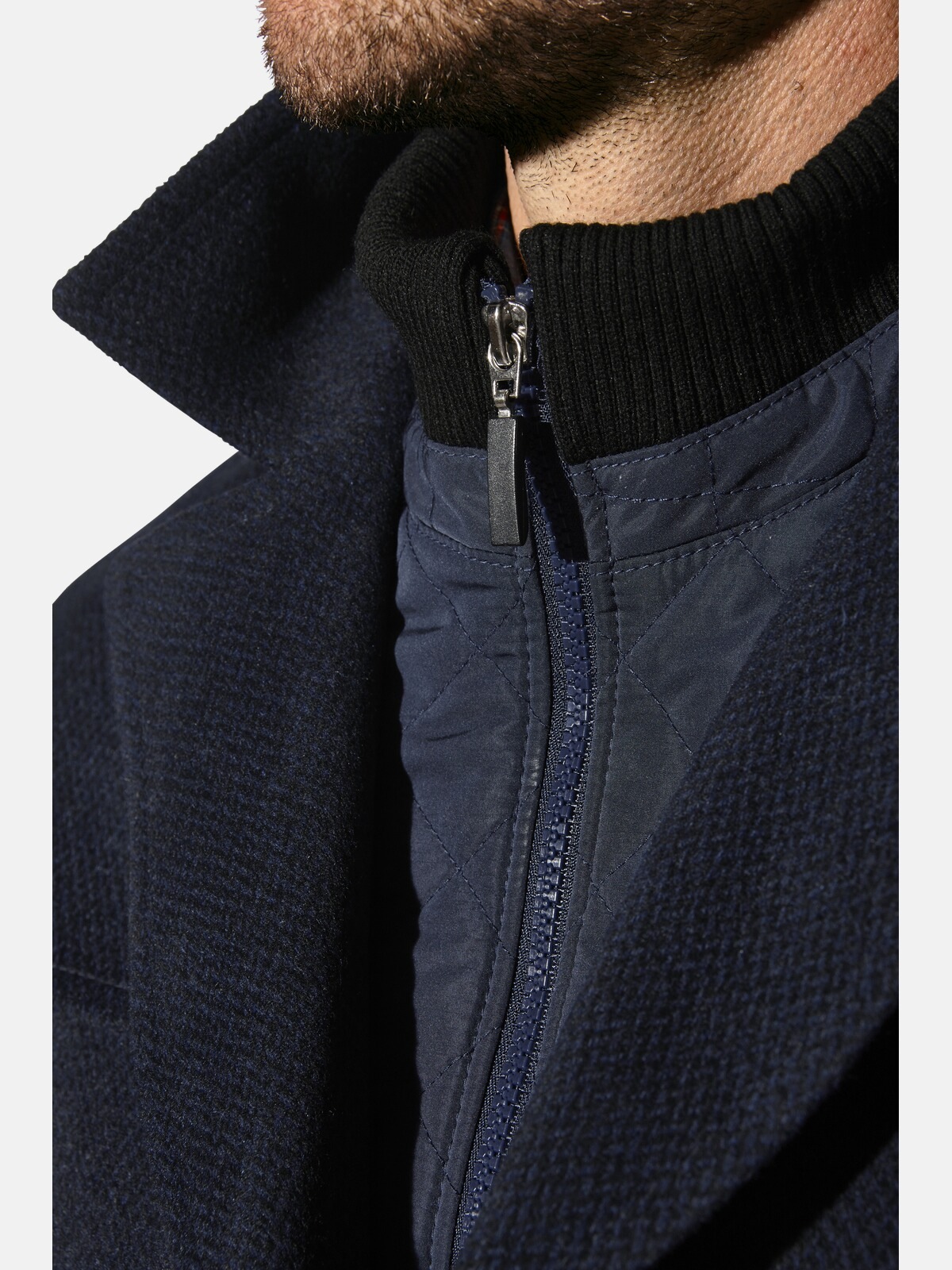BABISTA TONIO Long Jacket Dark Blue 3