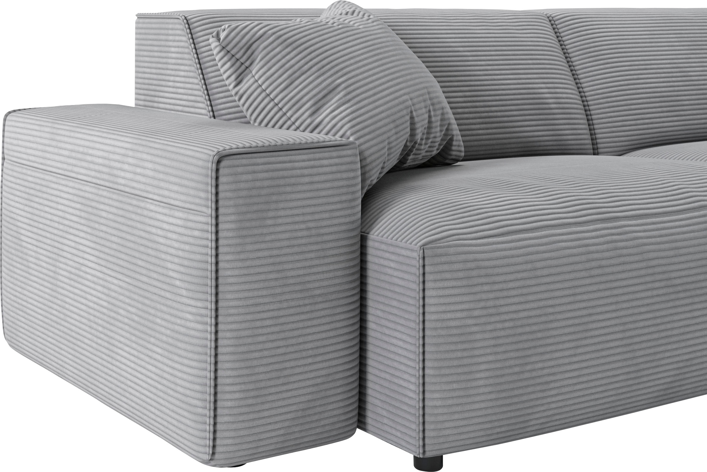 andas Ecksofa »Glimminge auch in Breitcord, Feincord, Bouclé + Easy care-Bezug«, L-Form, Breite 294, Zierkissen