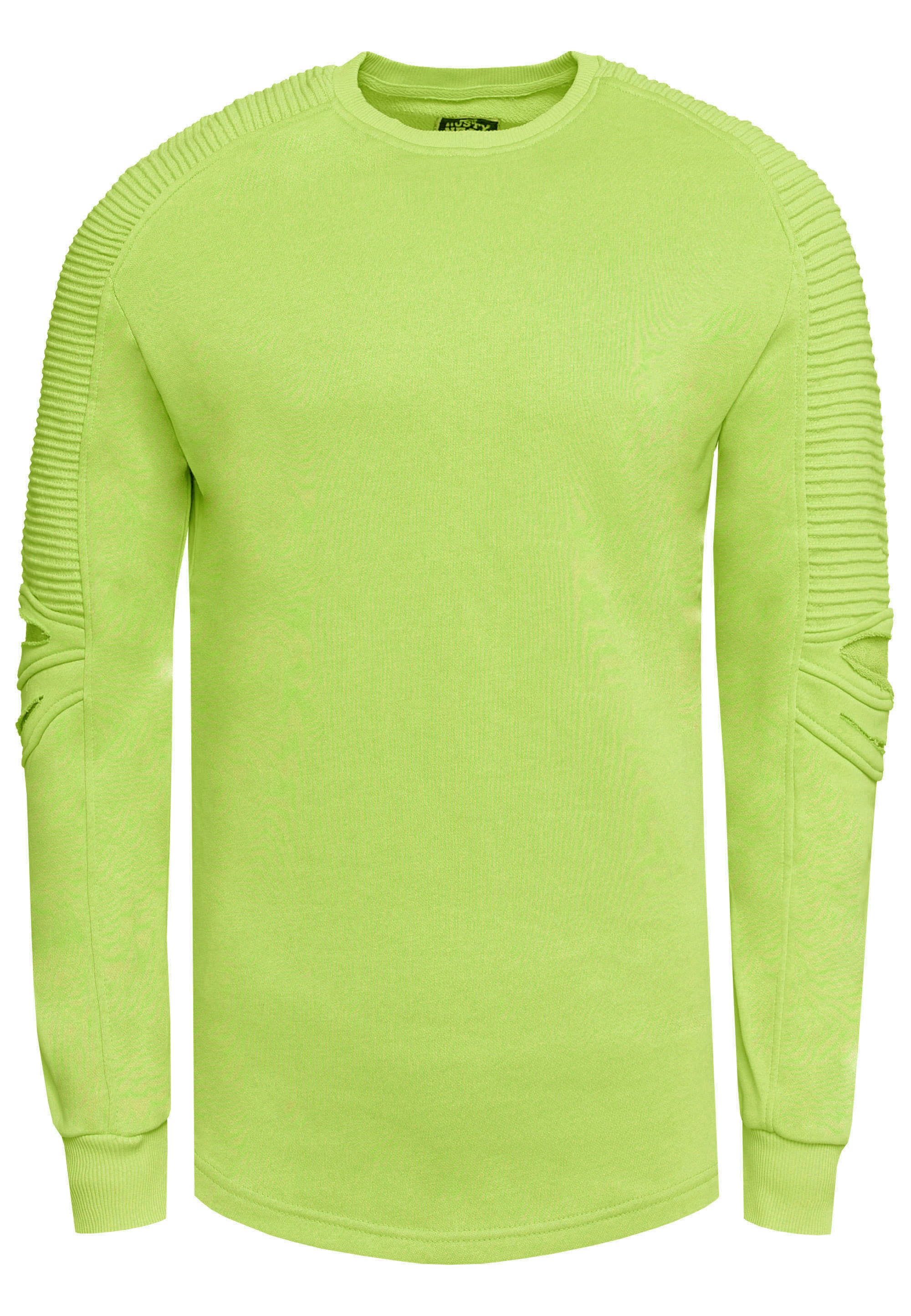 Thumbnail - Rusty Neal Sweatshirt, mit geripptem Ärmeldesign