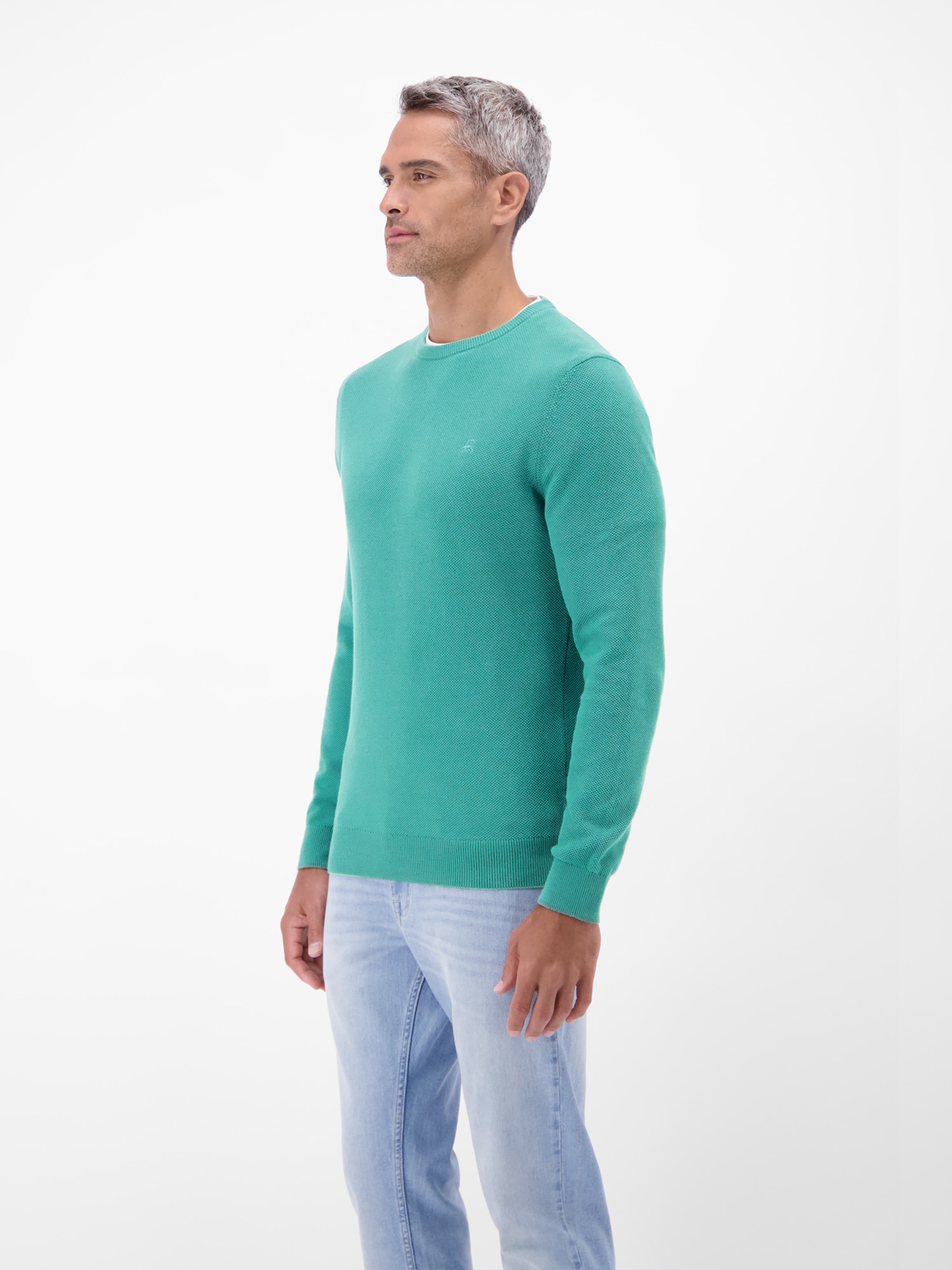 LERROS Sweatshirt »Sweatshirt in dynamischer 2-Tone-Optik«
