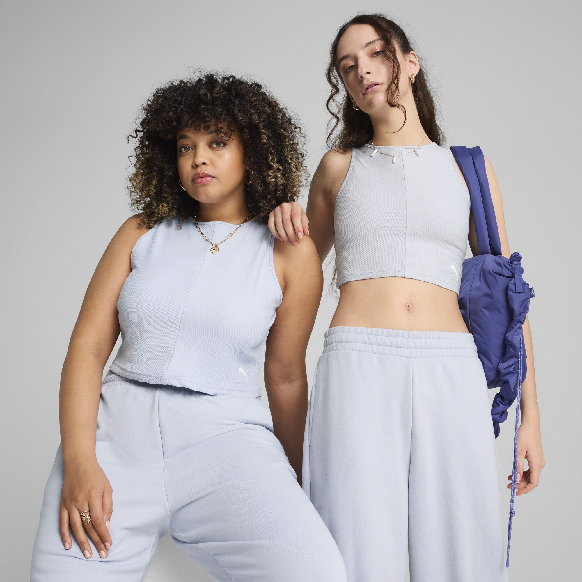 PUMA T-Shirt »WARDROBE ESS Geripptes Crop-Top Damen«
