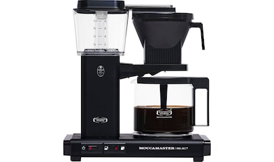 Filterkaffeemaschine »KBG Select matt black«, 1,25 l Kaffeekanne, Papierfilter, 1x4