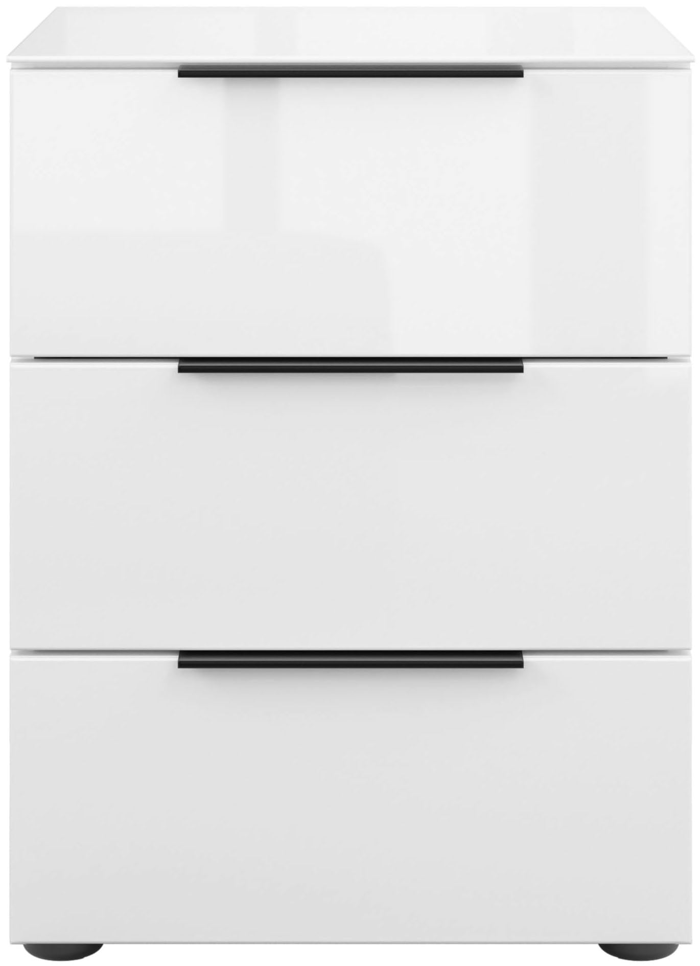 Manjana Möbel Nachtkommode "Nachtkommode mit Chrom oder Schwarz matten Meta günstig online kaufen