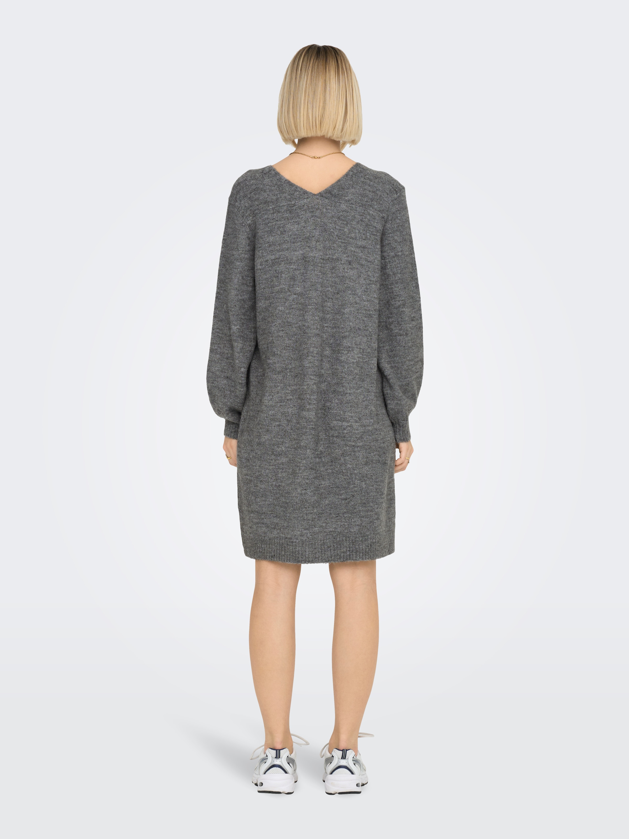 JDY Strickkleid »JDYELANORA L/S V-NECK DRESS KNT NOOS«