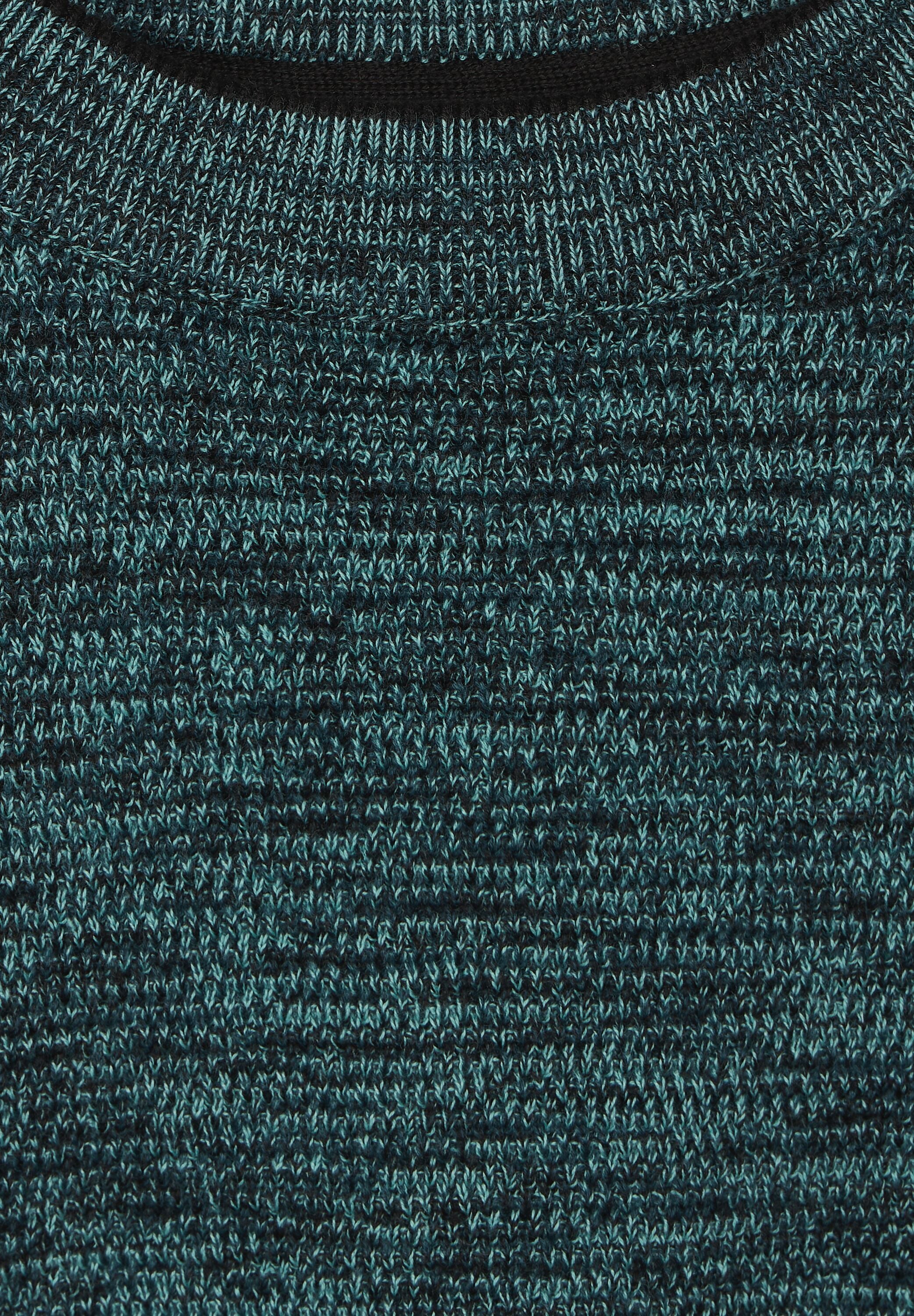 STREET ONE MEN Longpullover, aus reiner Baumwolle
