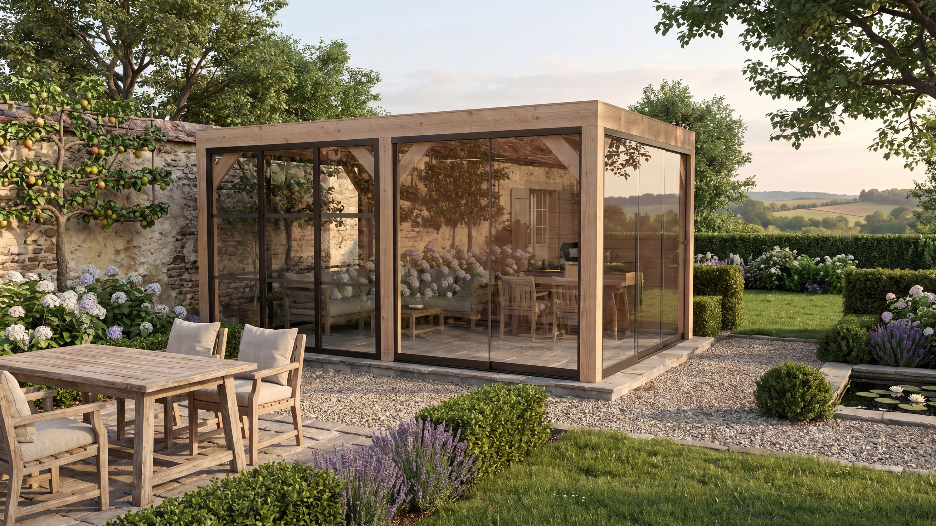 weka Holzpavillon "Lumley Lauben-Set Gr. 3.4" BxTxH: 307x499x245 cm