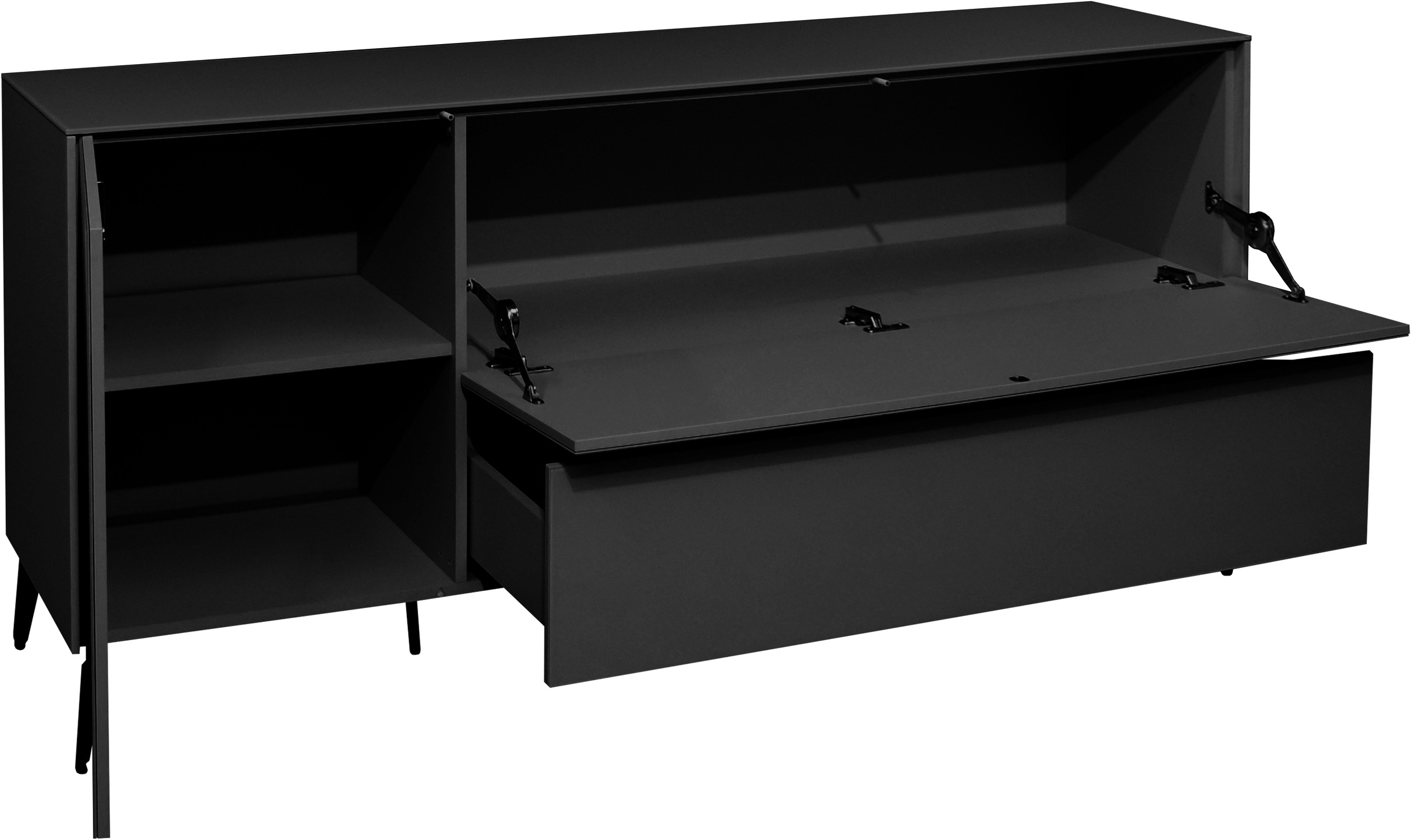 Mäusbacher Lowboard »Imola TOPSELLER!«, (OTTOs Choice), Mäusbacher Lowboard mit Glasfront und Glasoberplatte