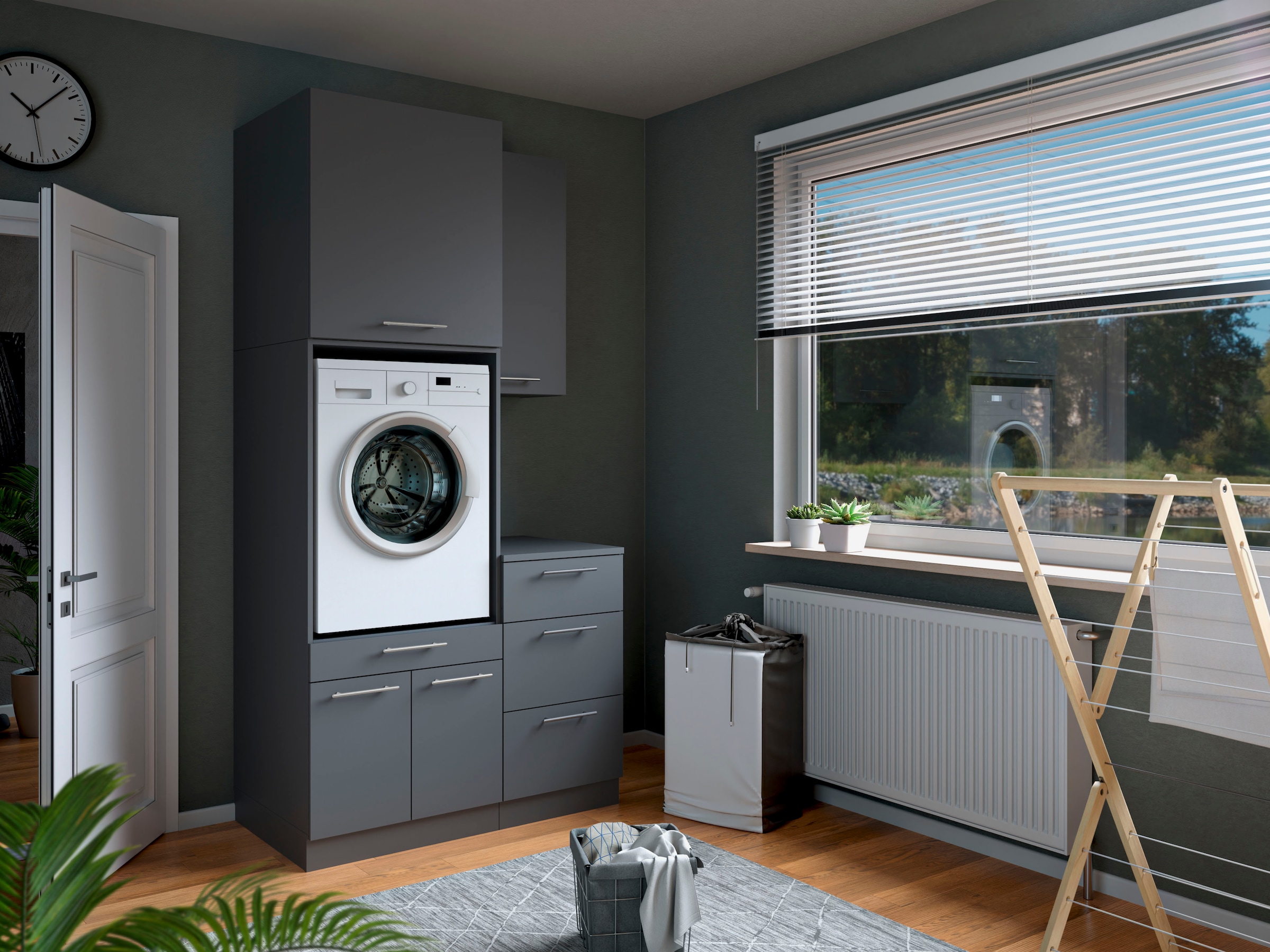 Laundreezy Mehrzweckschrank-Set »Laundreezy, 4-tlg. Mehrzweckschrank-Set B/H/T 118/238/68 cm« 4 Stk. tlg.