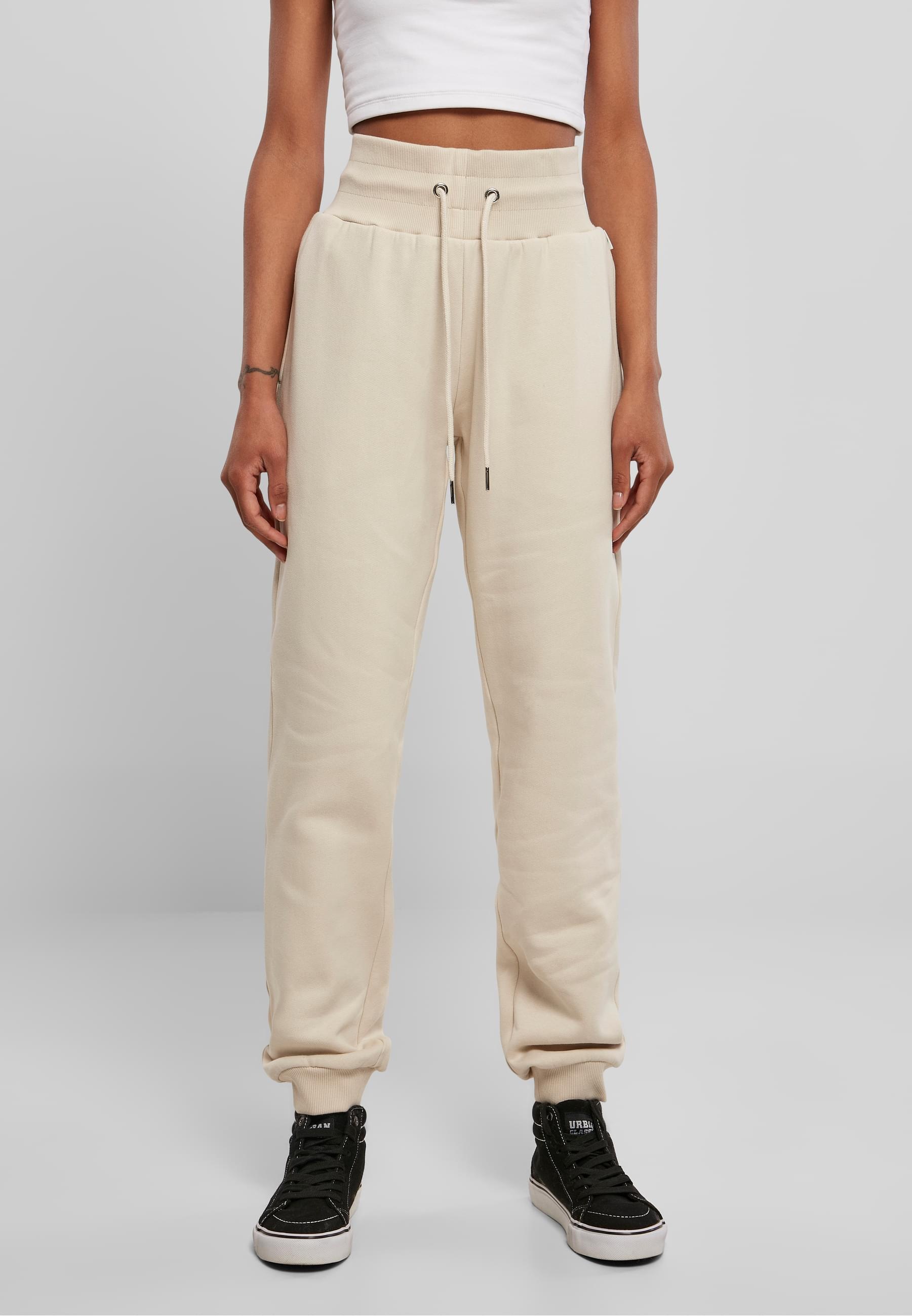 URBAN CLASSICS Jogginghose »Urban Classics Damen Ladies Organic High Waist Sweat Pants«, (1 tlg.)