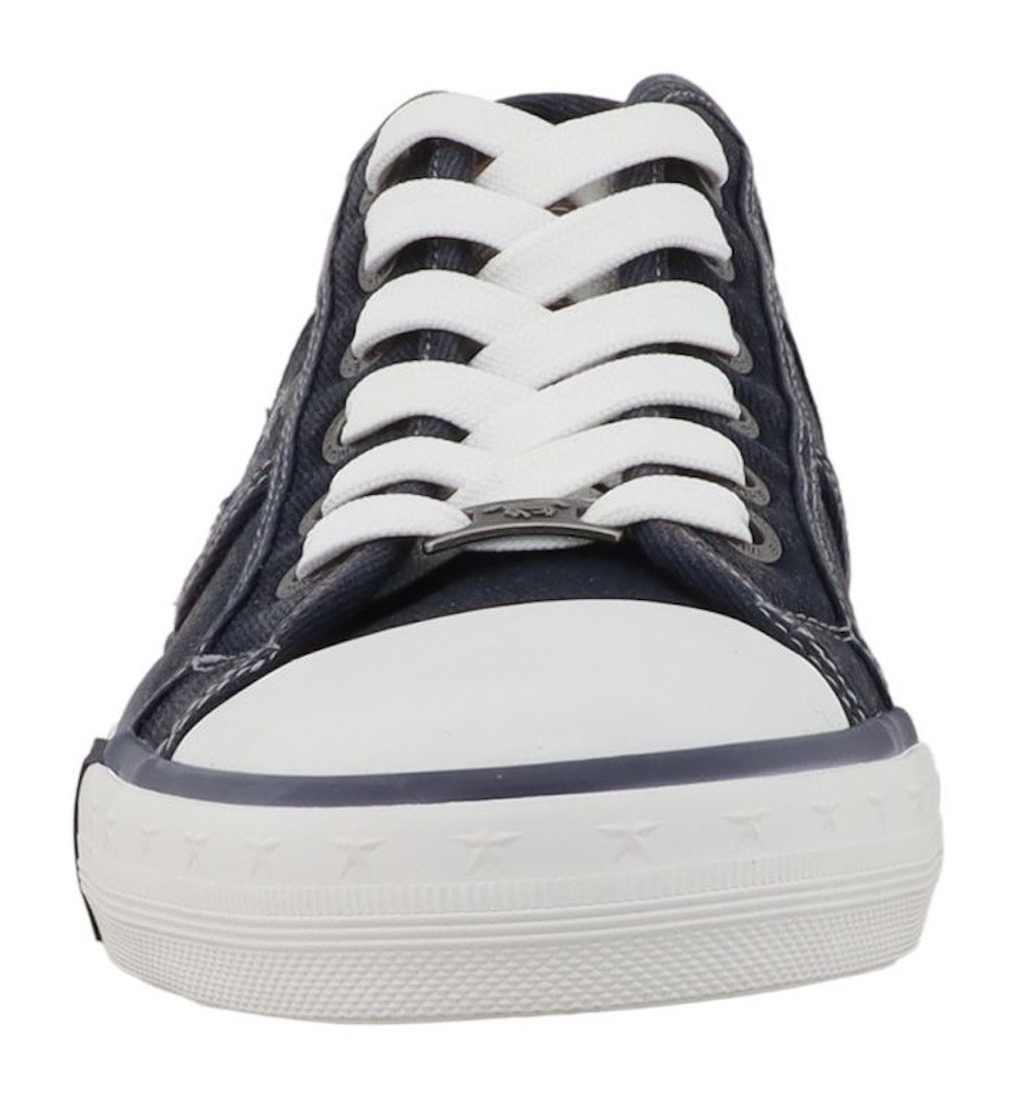 Sneaker MUSTANG SHOES "Calogero", Herren, Gr. 41, navy, Baumwolle, Schuhe Sneaker, Freizeitschuh, Halbschuh, Schnürschuh mit modischen Kontrastnähten 2