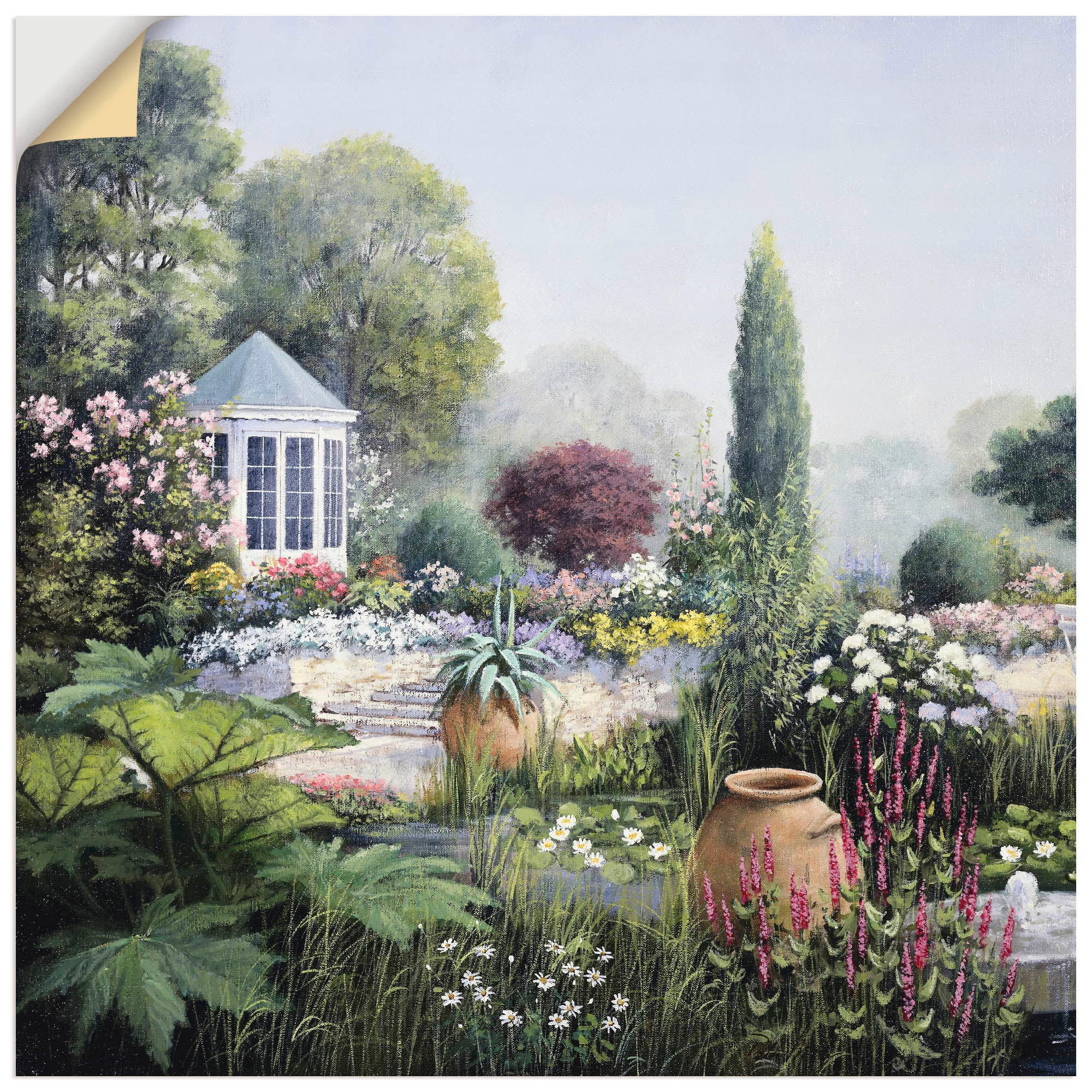 Artland Leinwandbild »Paradies I«, Garten, (1 St.), auf Keilrahmen gespannt
