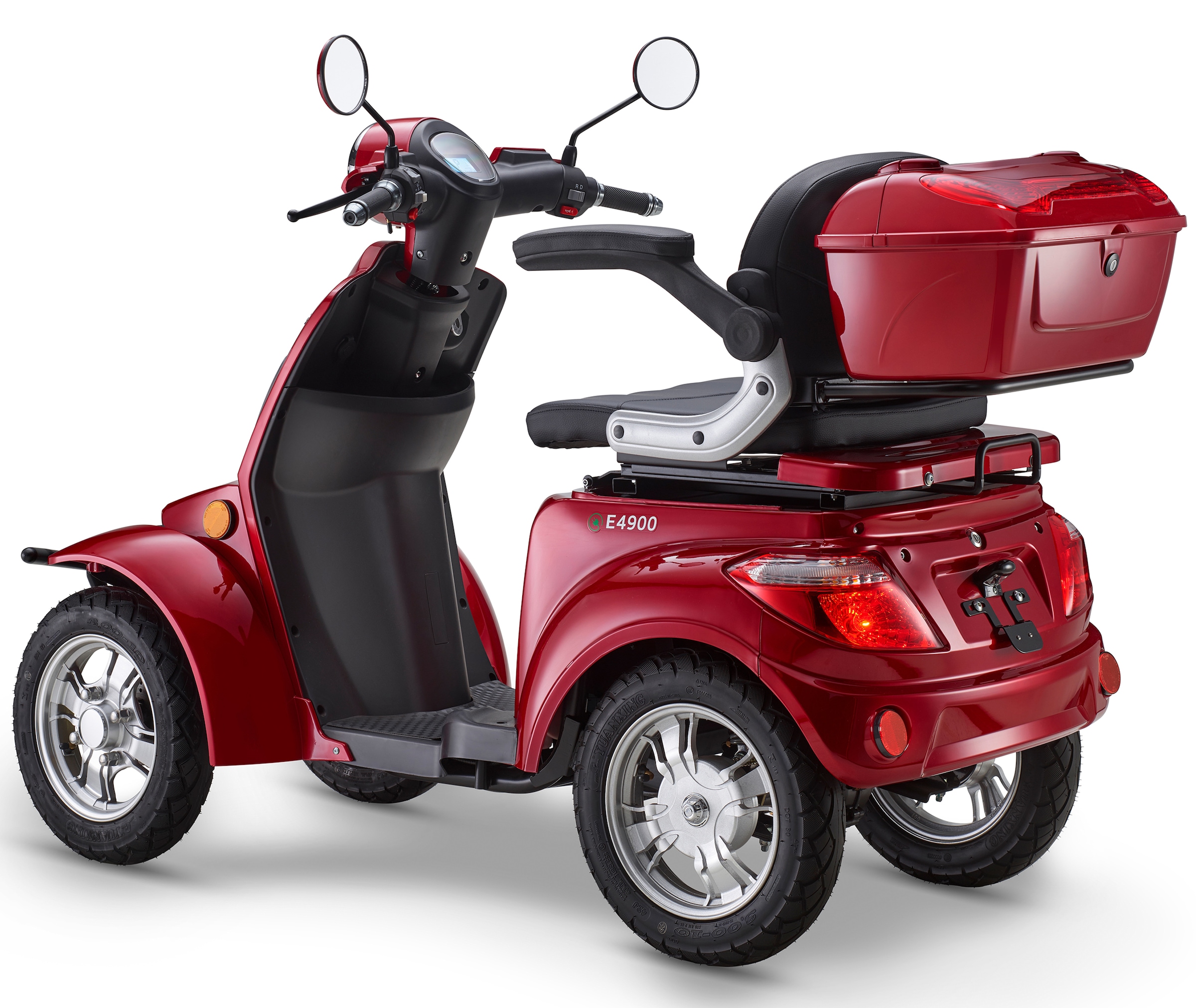 Luxxon Elektromobil »LuXXon Seniorenmobil E4900« 20 km/h Elektromobil mit Topcase, ohne Helmpflicht,  1.000 W, Seniorenmobil mit 4 Räder, Elektroroller für Senioren