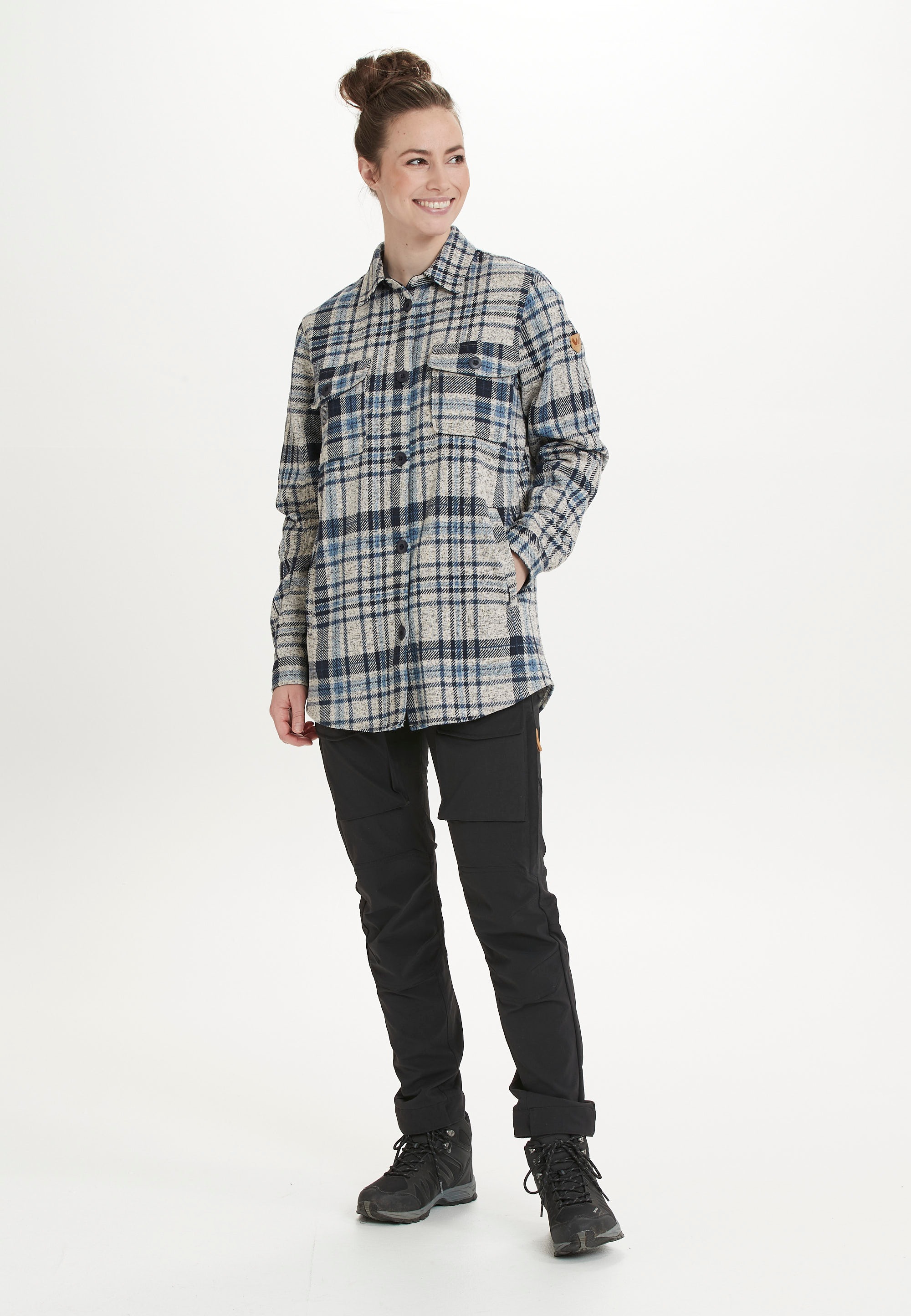 WHISTLER Fleeceshirt "Milly" 1 Stk. mit tollem Karo-Muster günstig online kaufen