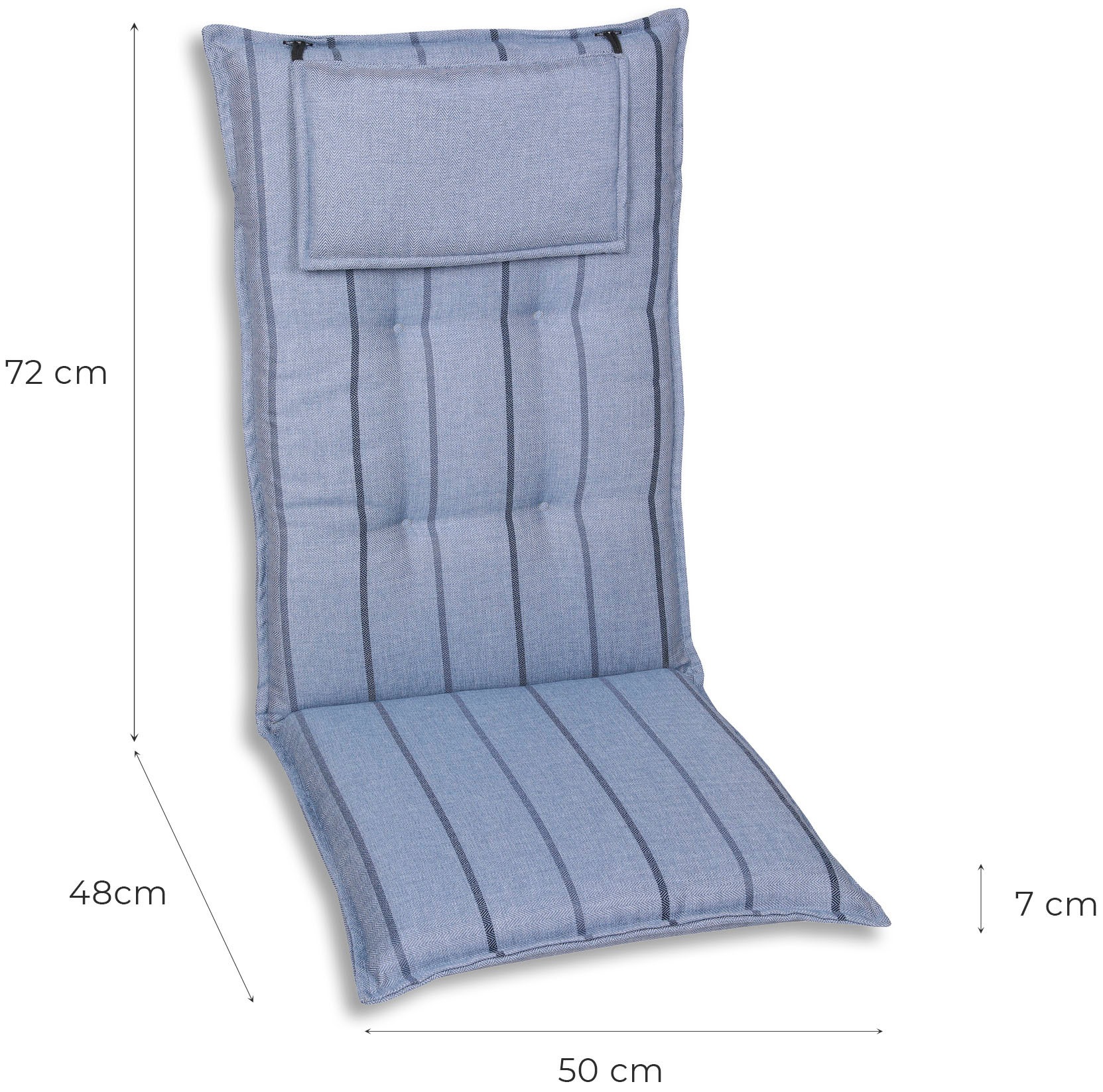 GO-DE Sesselauflage »Sesselauflage hoch«, Olefin