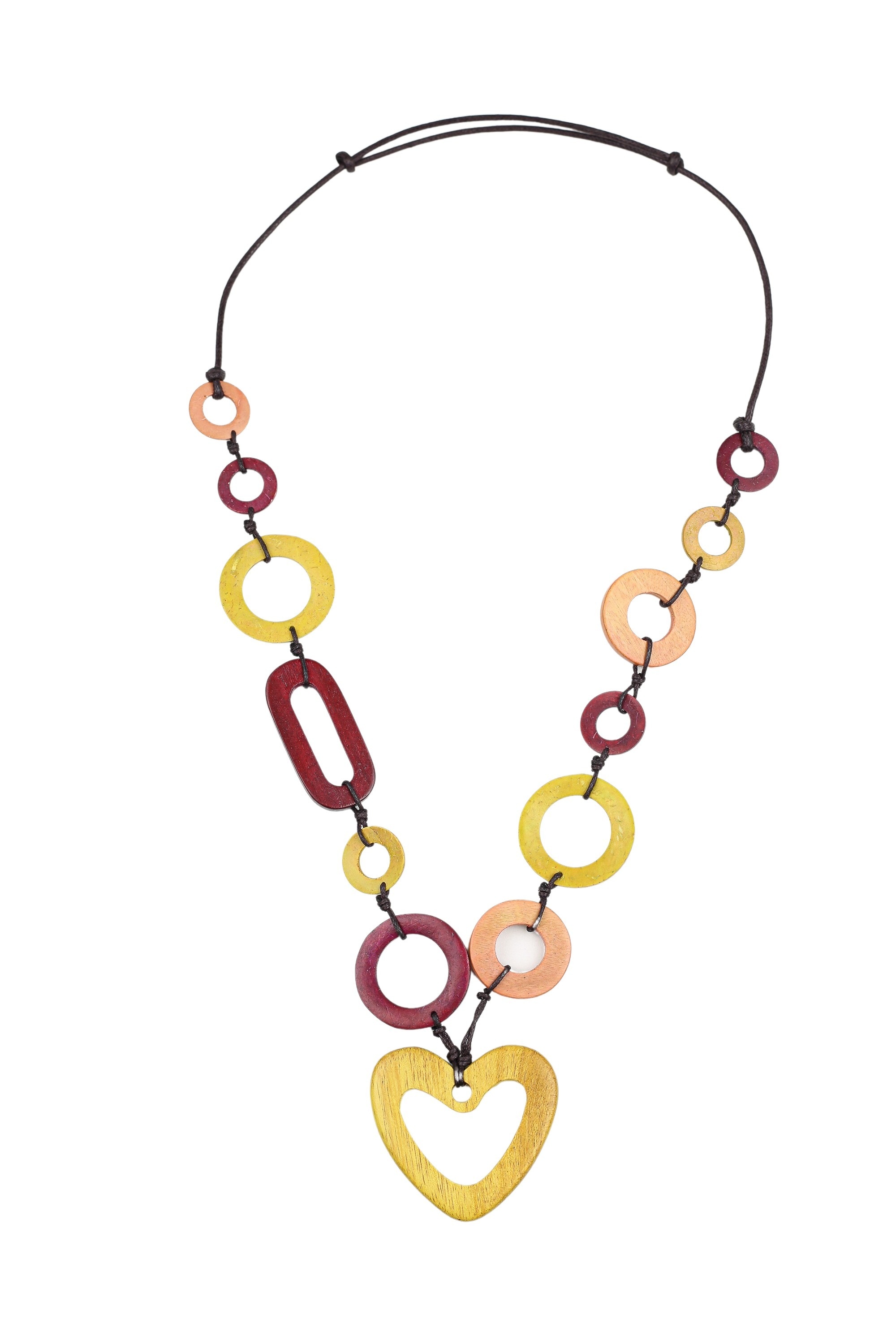 COLLEZIONE ALESSANDRO Lange Kette »Baguio«, aus echtem Holz