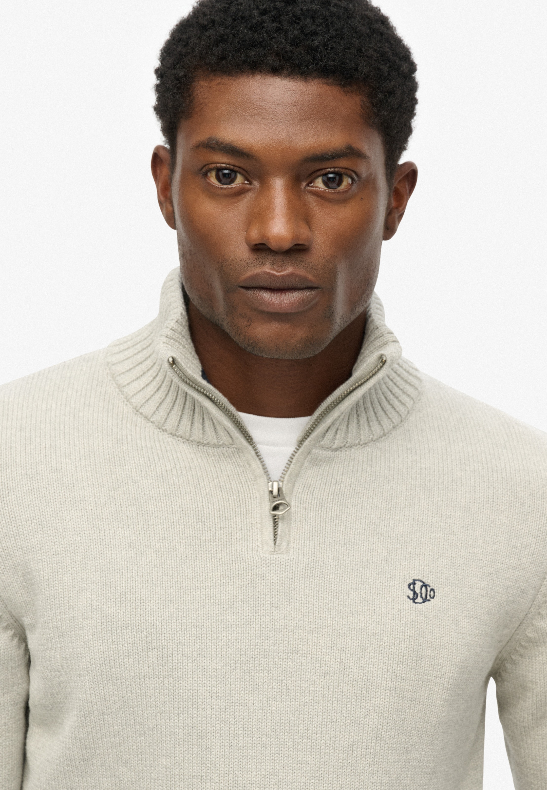 Superdry Pull à Demi-zip M6110706a Grey Marl M Homme 3