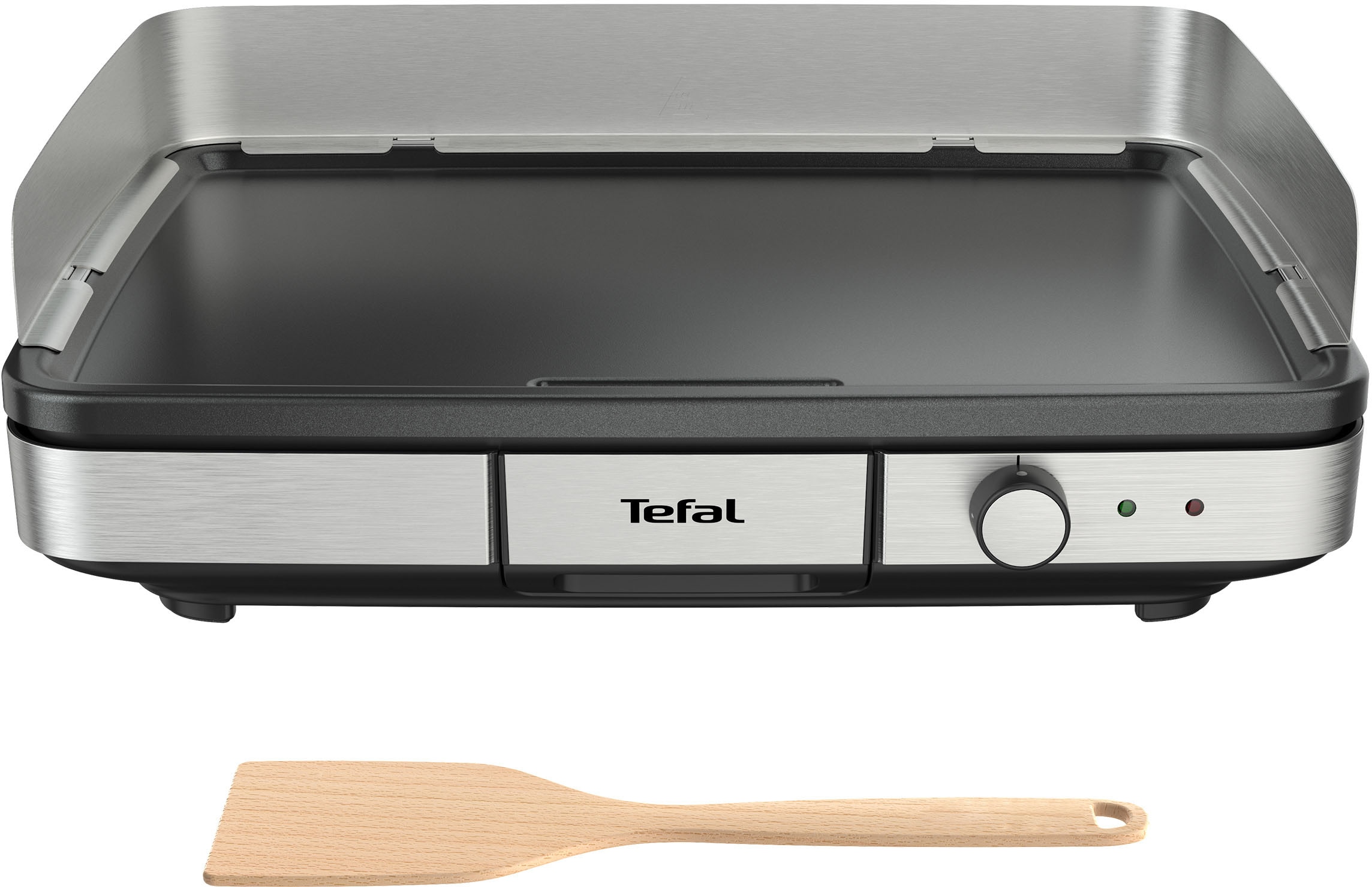 Tefal Tischgrill »CB690D Maxi Plancha XXL«, 2300 W, antihaftbeschichtet, inkl. abnehmbarem Windschutz + Holzspatel