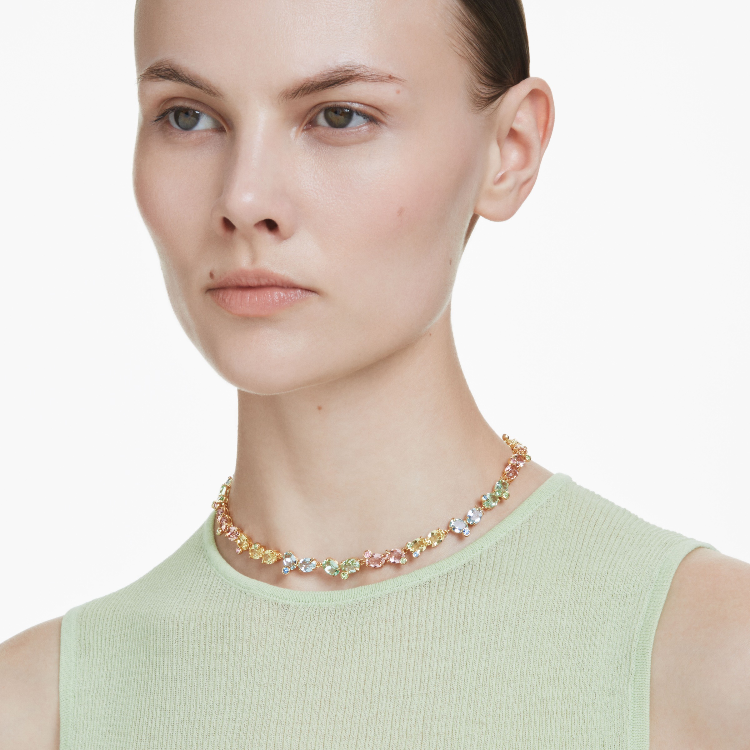 Swarovski Collier »Schmuck Geschenk Gema Tennis Halskette, 5714836«, mit Swarovski® Kristall