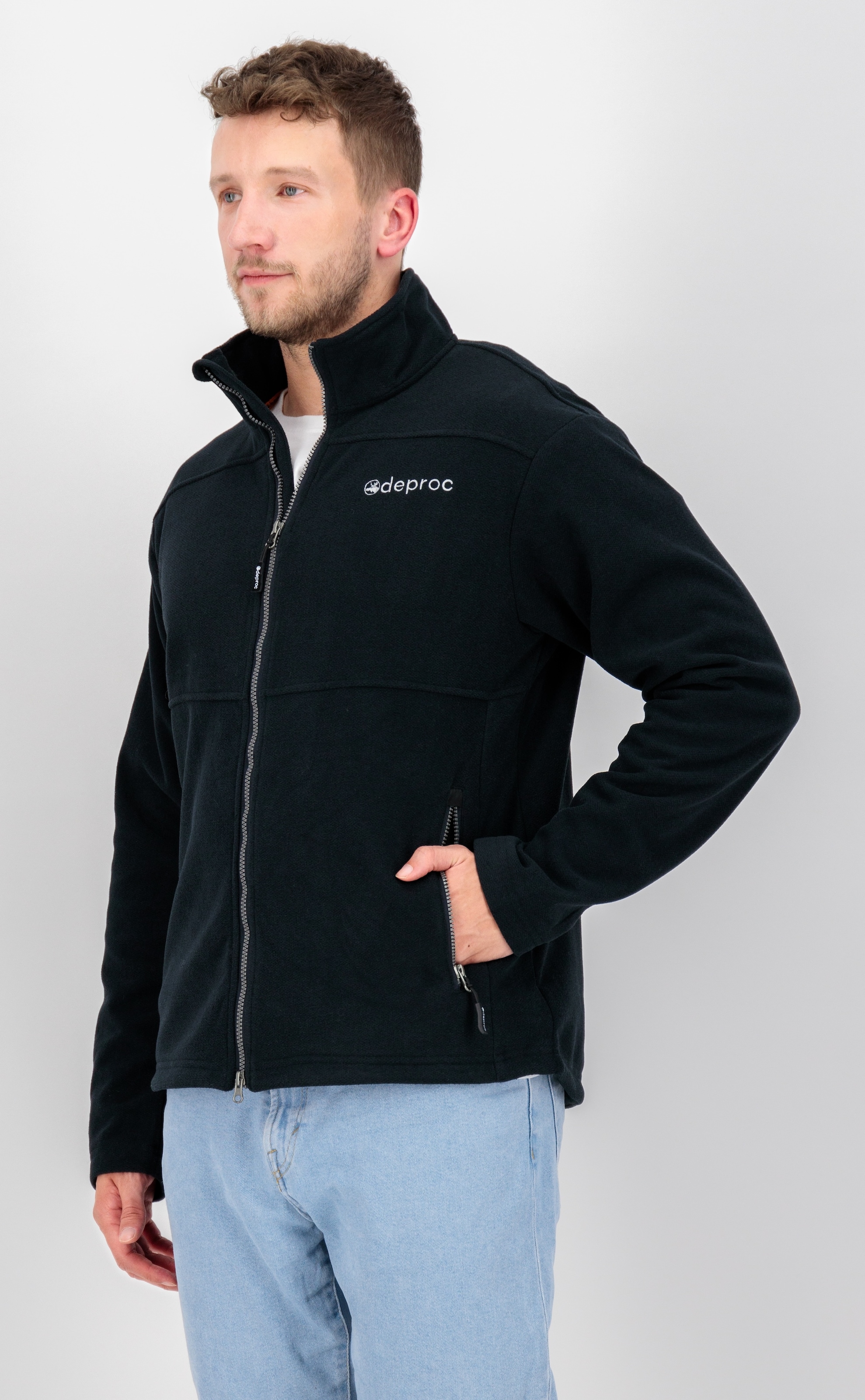 DEPROC Active Strickfleecejacke »SEWARD MN«, mit 2-Wege-Reißverschluss