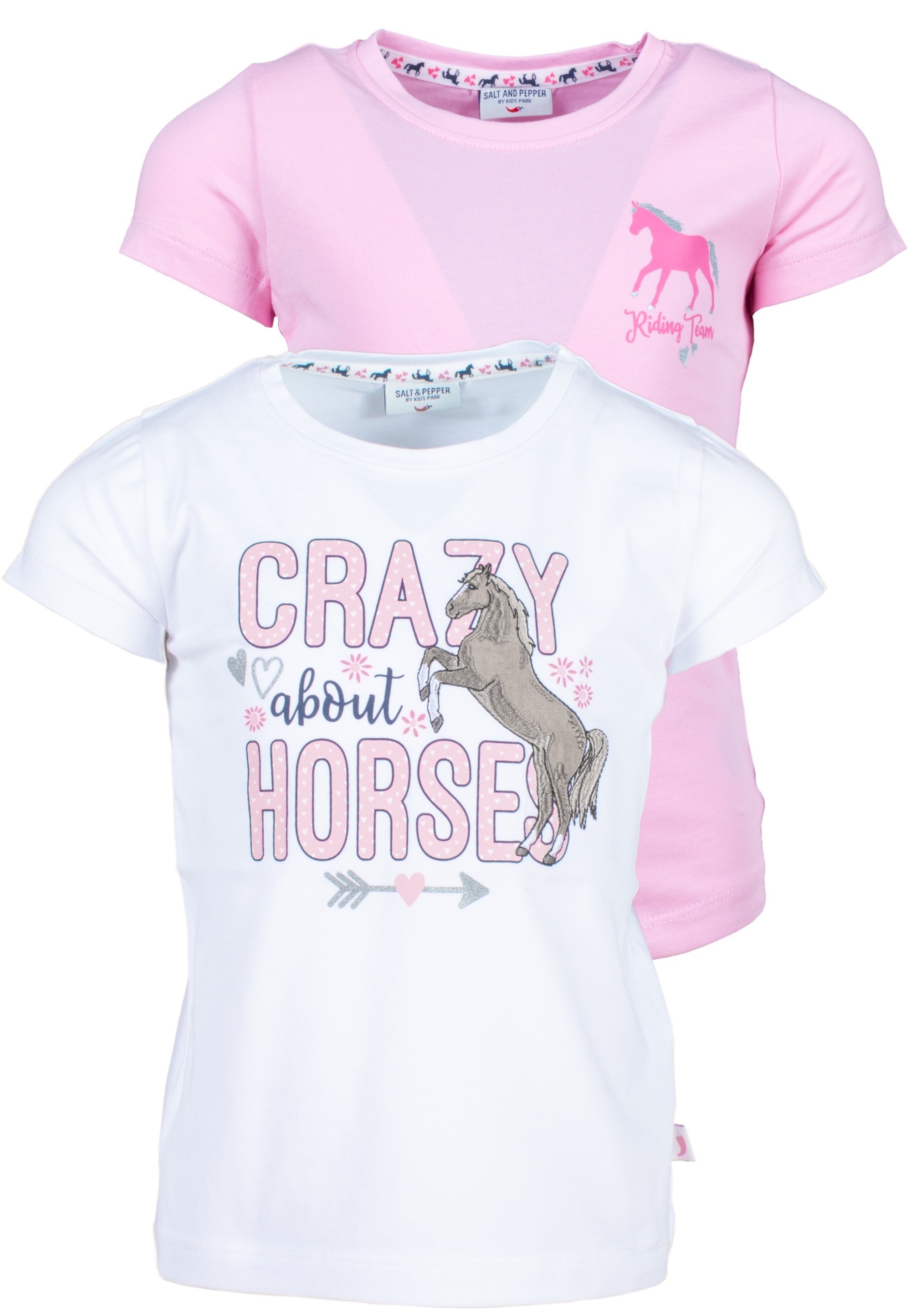SALT AND PEPPER T-Shirt »Crazy Horses«, (2 tlg.), mit schönen Pferde-Motiven