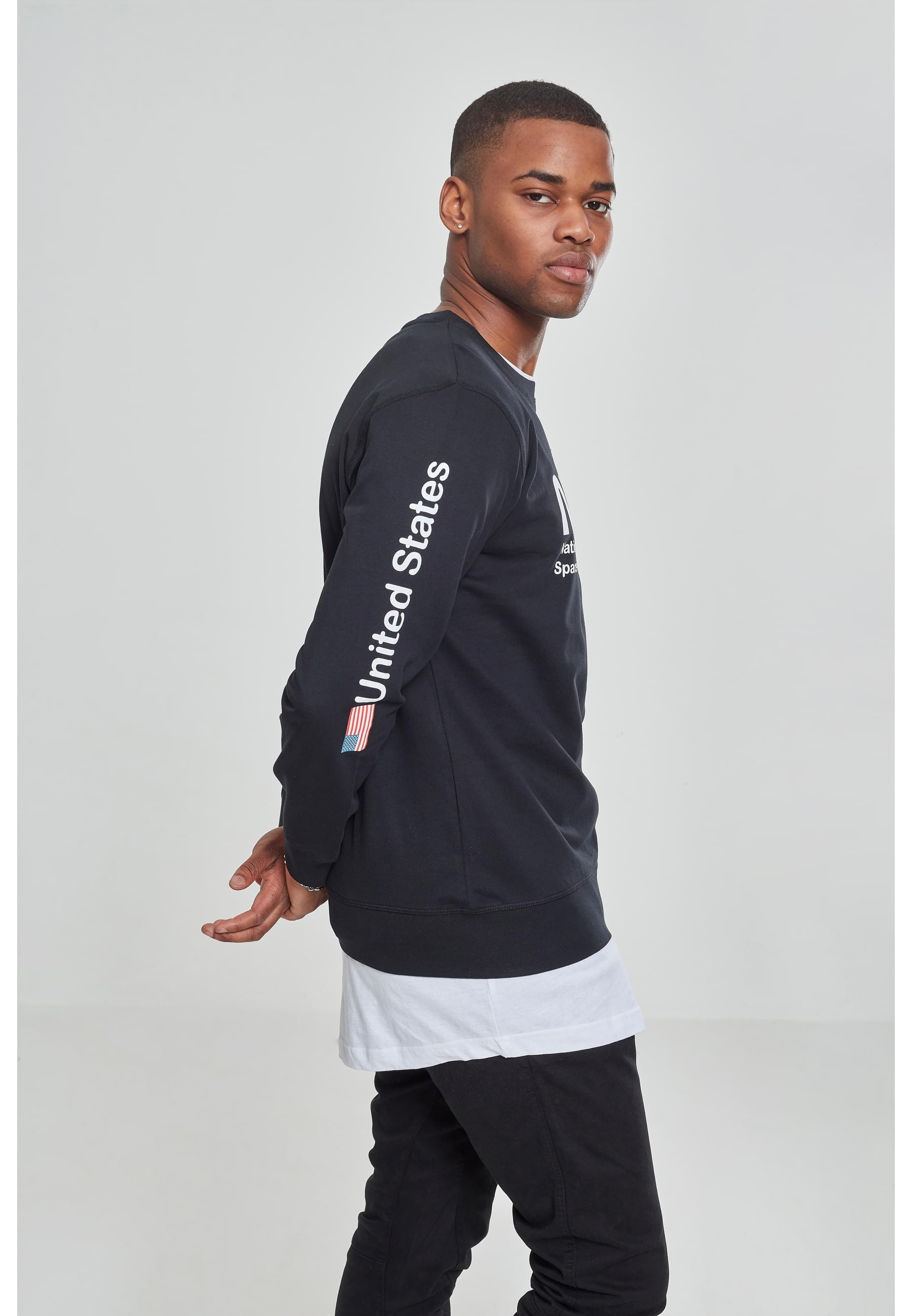 MisterTee Rundhalspullover »MisterTee Herren NASA US Crewneck«, (1 tlg.)