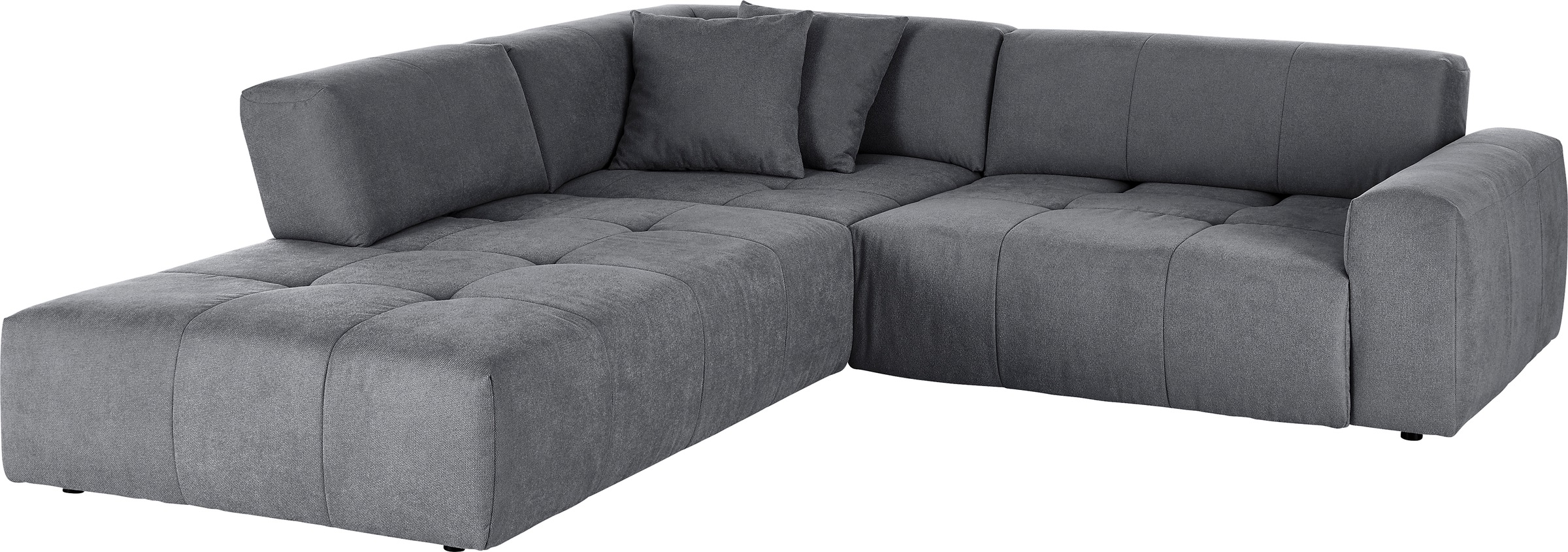 3C Candy Ecksofa »Yoshy Komfortsofa, bequem und modern, hochwertige Verarbeitungsdetails«, Zwei verschiedene Sitztiefen durch verstellbare Rückenlehne, L-Form