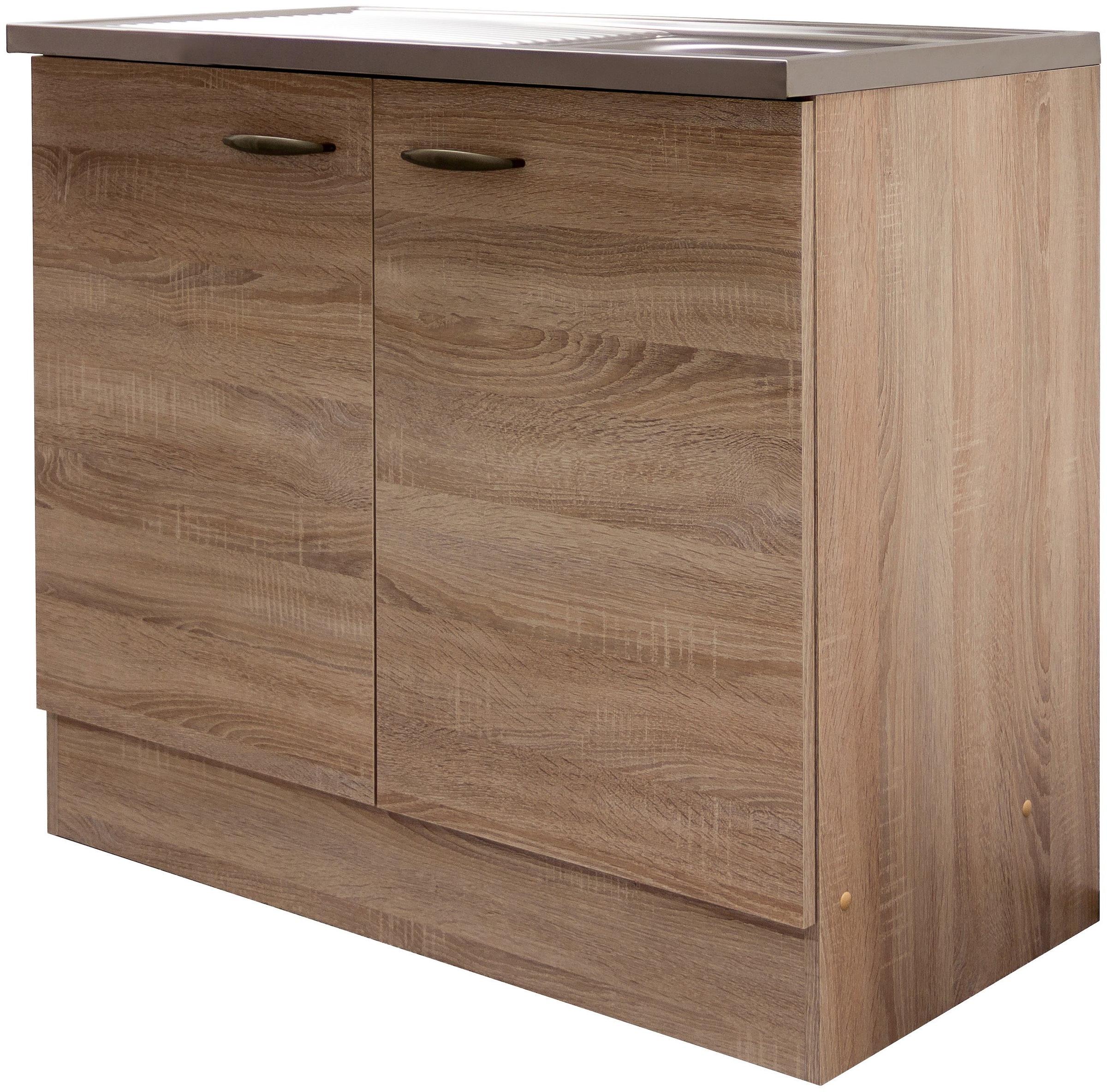 Flex-Well Spülenschrank »Bergen«, (B x H x T) 100 x 85 x 50 cm, inkl.  Einbauspüle kaufen | BAUR