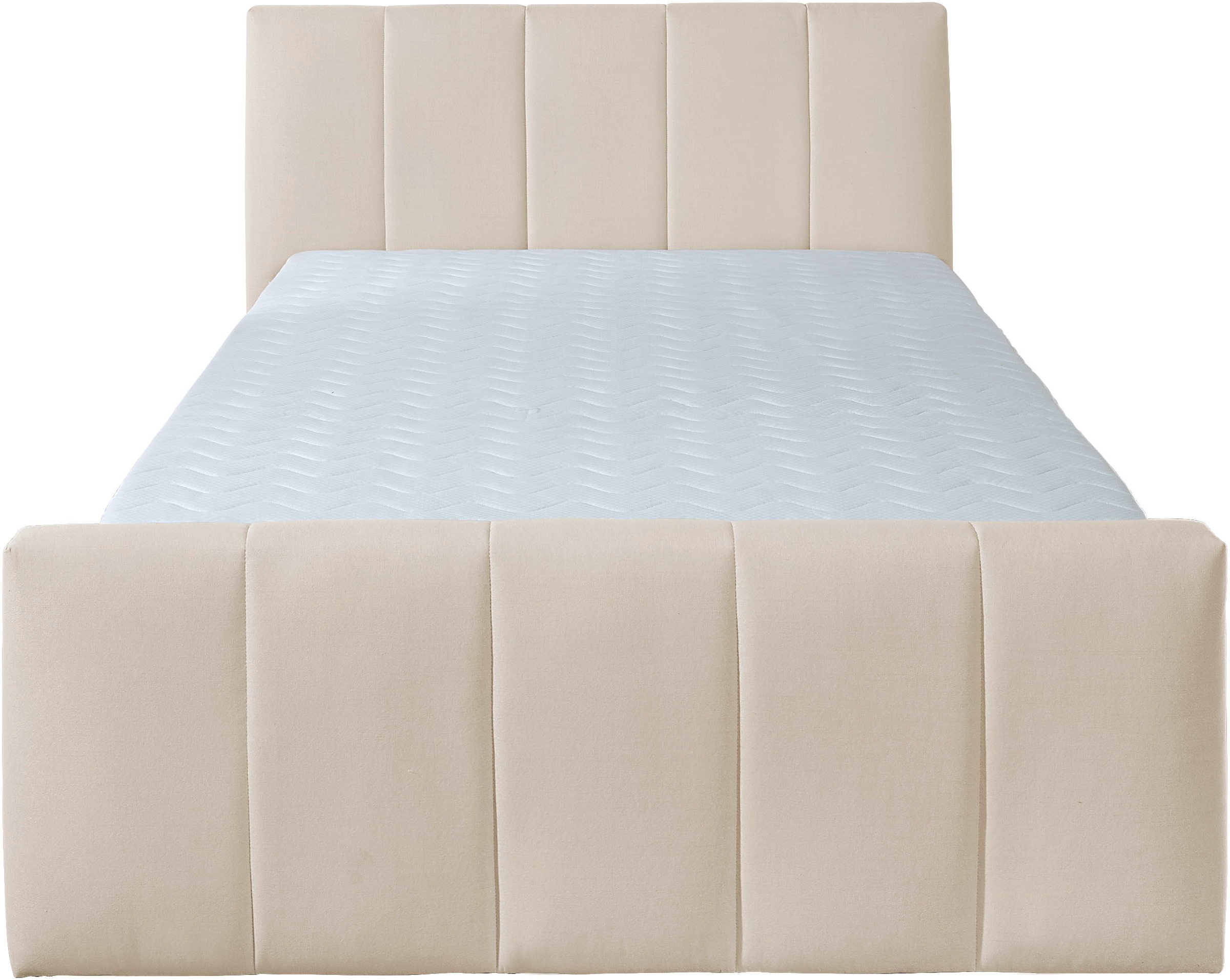 Home affaire Boxbett »Hanelore inkl. Bettkasten und Topper« Boxbett mit Bettkasten und Fußteil, inkl. Topper