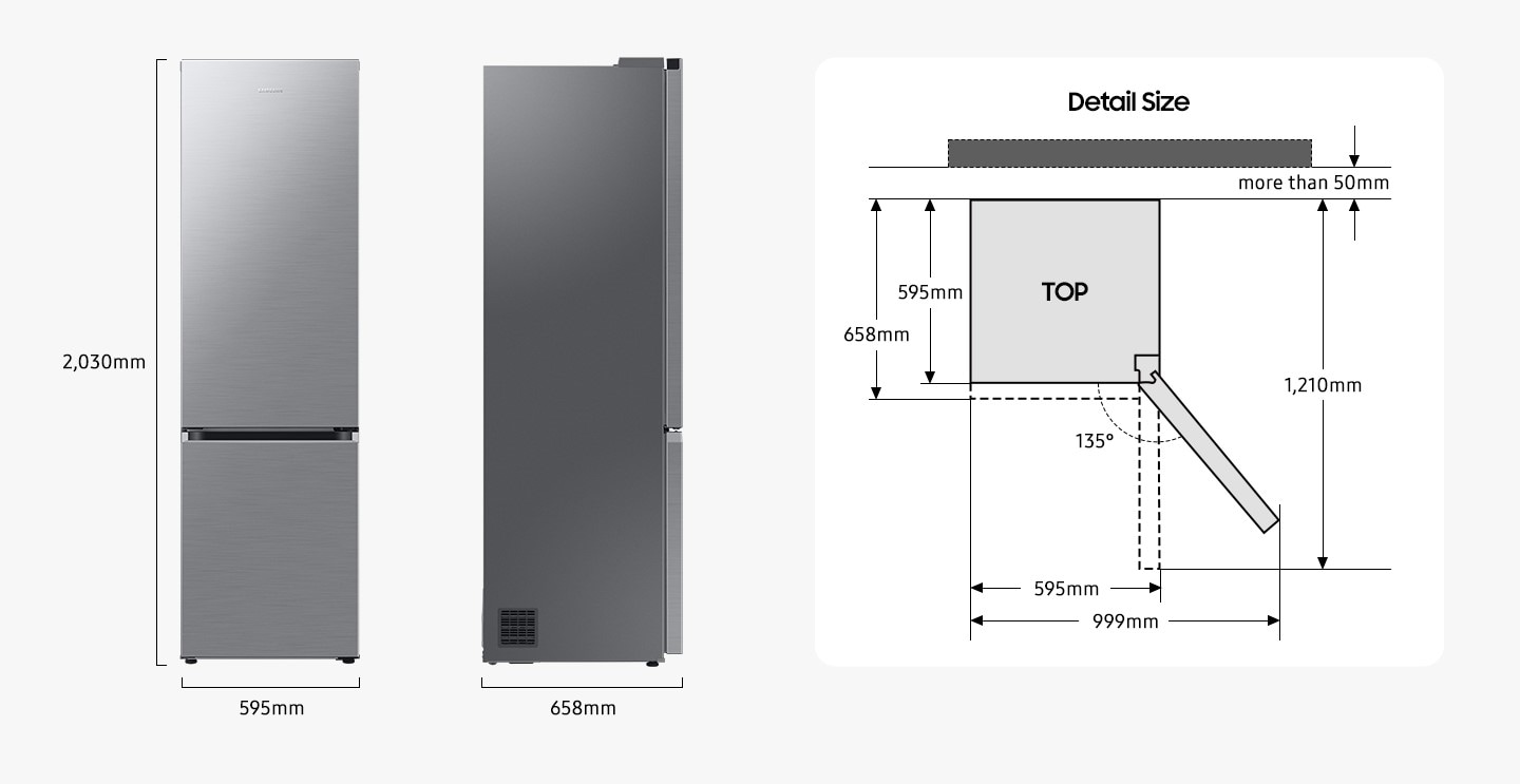 Samsung Kühl-/Gefrierkombination »RB38C7AGWS9«