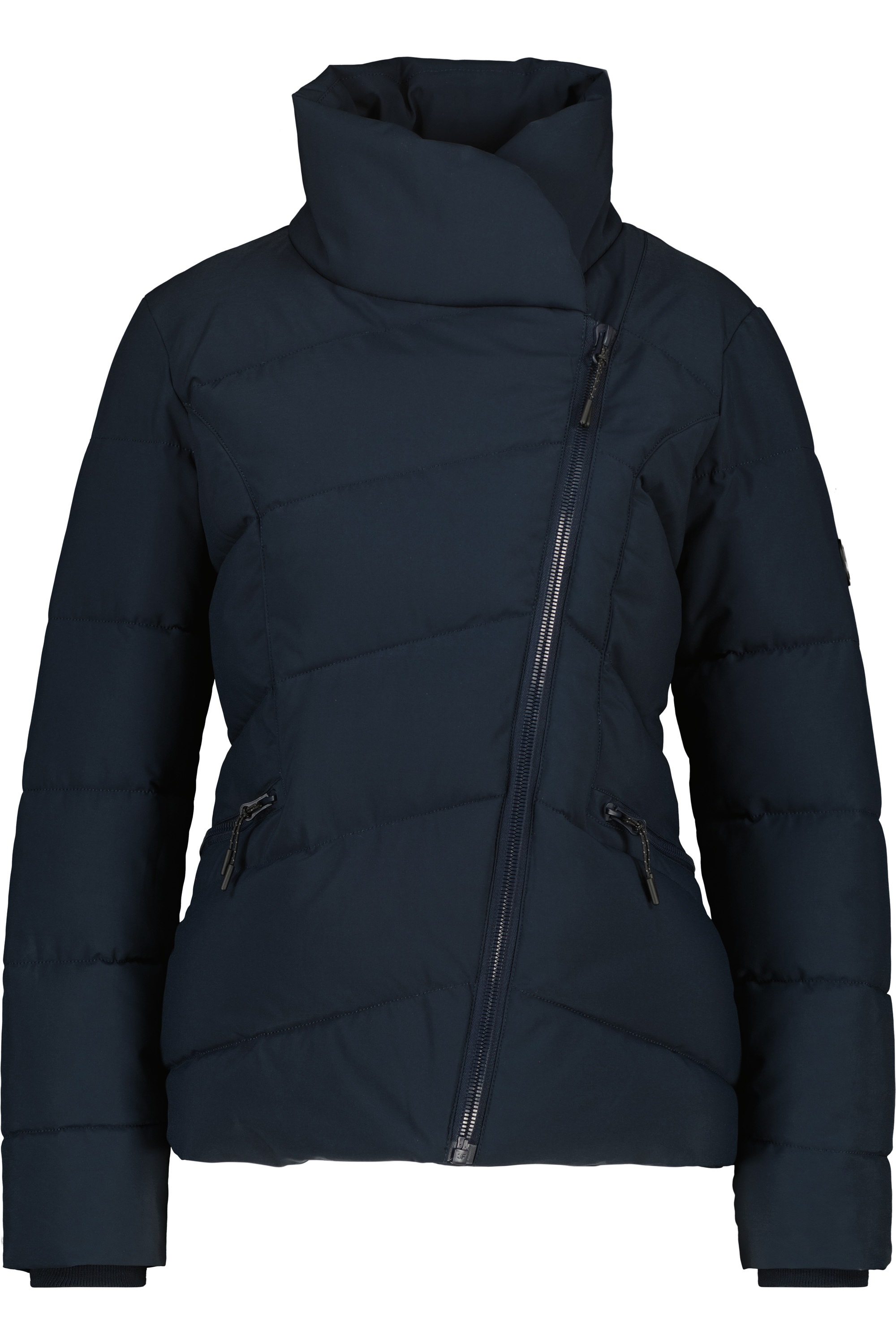 Alife & Kickin Winterjacke "Damen NellAK A Winterjacke, Jacke" ohne Kapuze Figurbetont mit schrägem Reißverschluss und hohem gefütterten Kragen