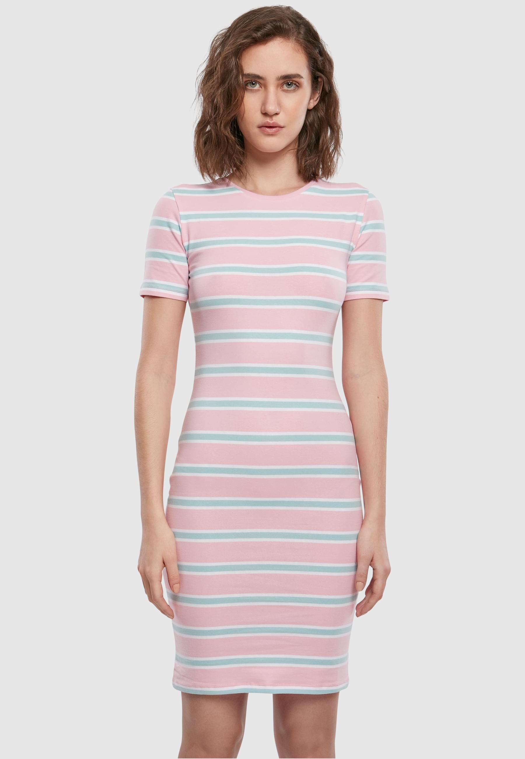 URBAN CLASSICS Shirtkleid »Urban Classics Damen Ladies Stretch Stripe Dress«, (1 tlg.)